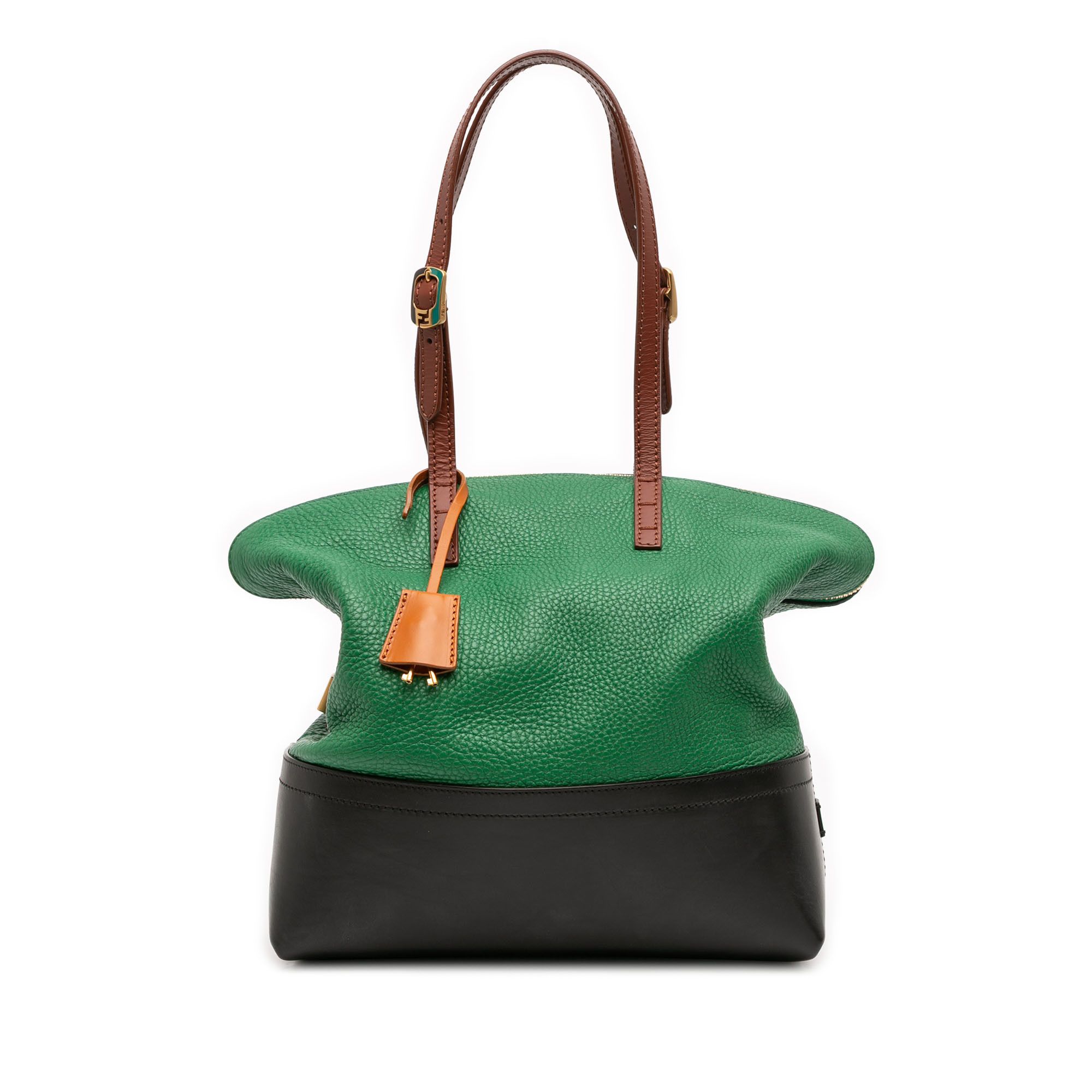 Fendi Fendi Medium Leather 2Bag Colorblock Tote Size ONE SIZE - 1 Thumbnail