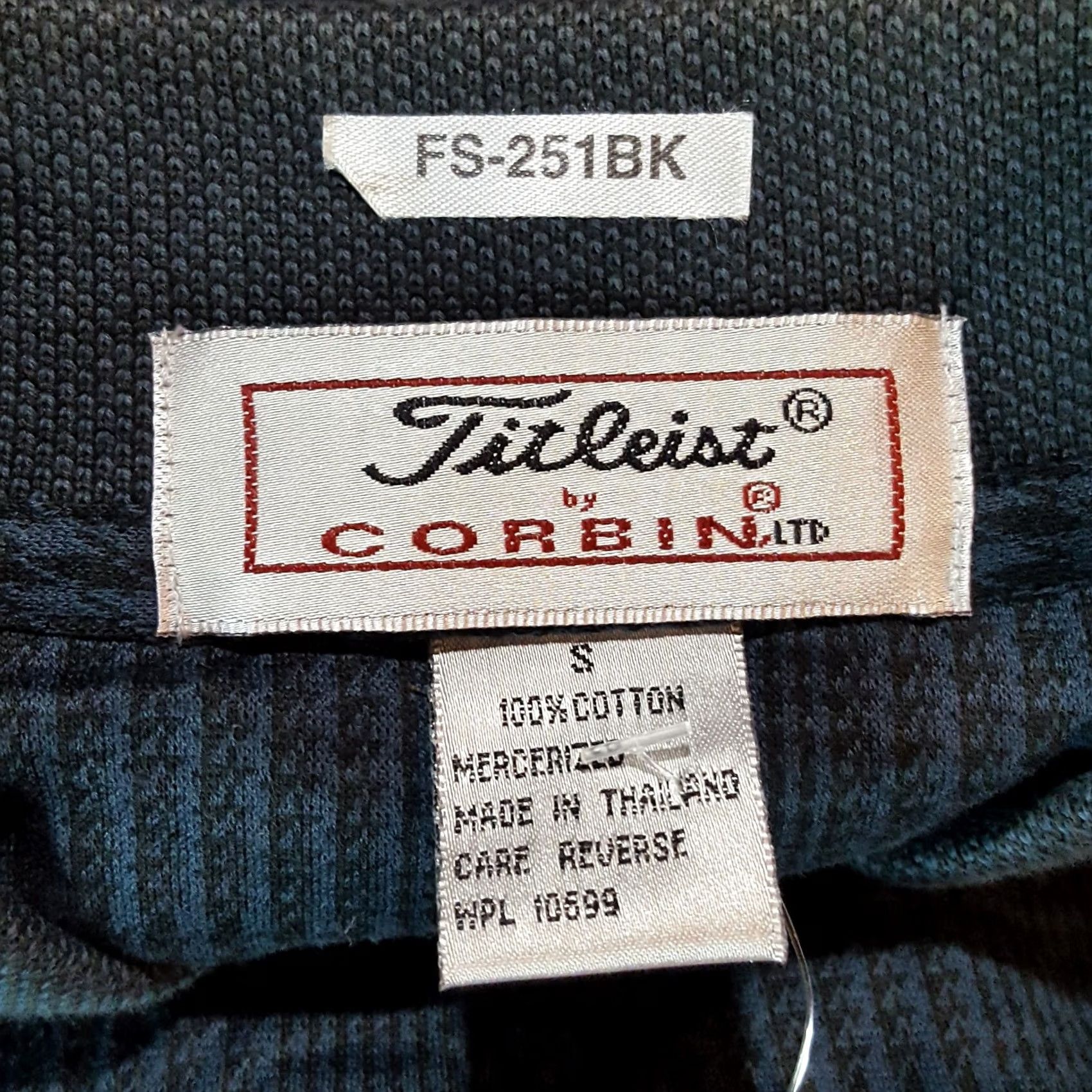 Titleist VINTAGE Titleist Golf Collared Polo Shirt Mens Small Button Plaid Blue Cotton S Classic Preppy 90s Golf Tennis Casual Size US S / EU 44-46 / 1 - 7 Thumbnail