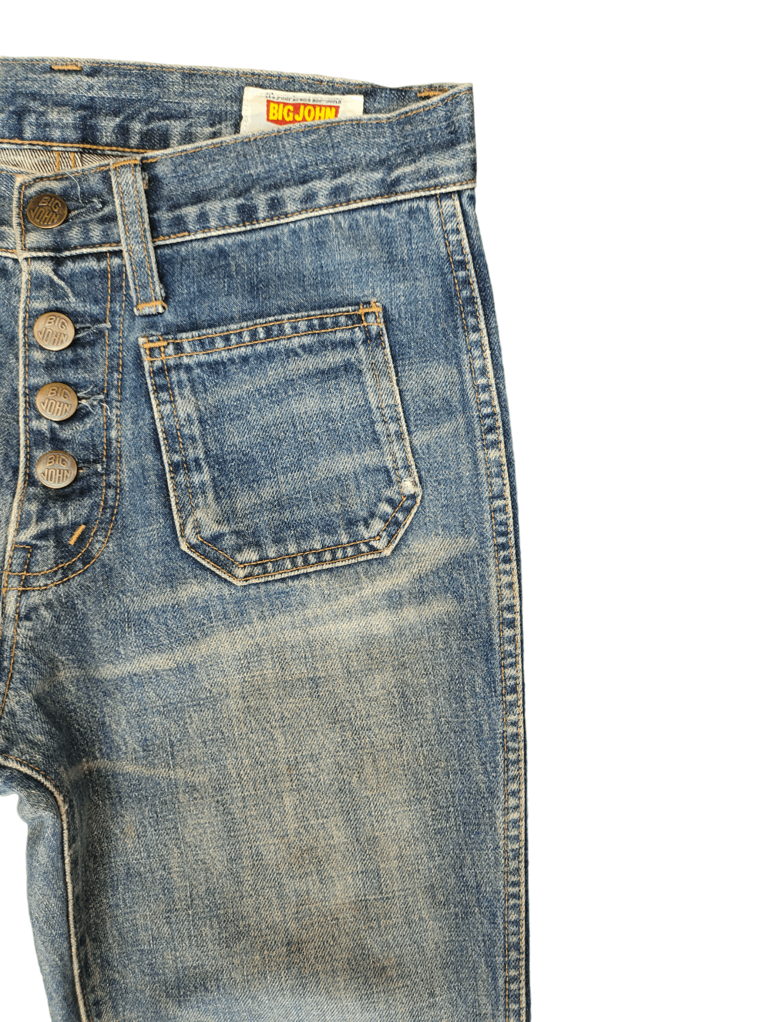 Big John Super Flare Jeans Big John Bell Bottom Denim Y2k Size US 28 / EU 44 - 6 Thumbnail