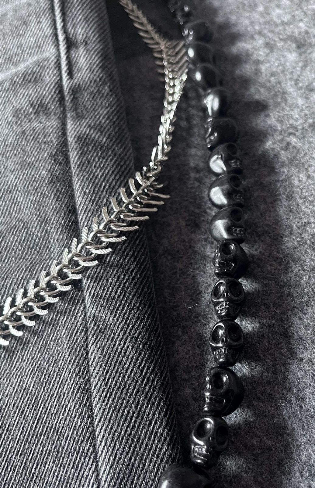 Japanese Brand × Jewelry Avant garde cross skull double layer pocket wallet chain Size ONE SIZE - 6 Thumbnail