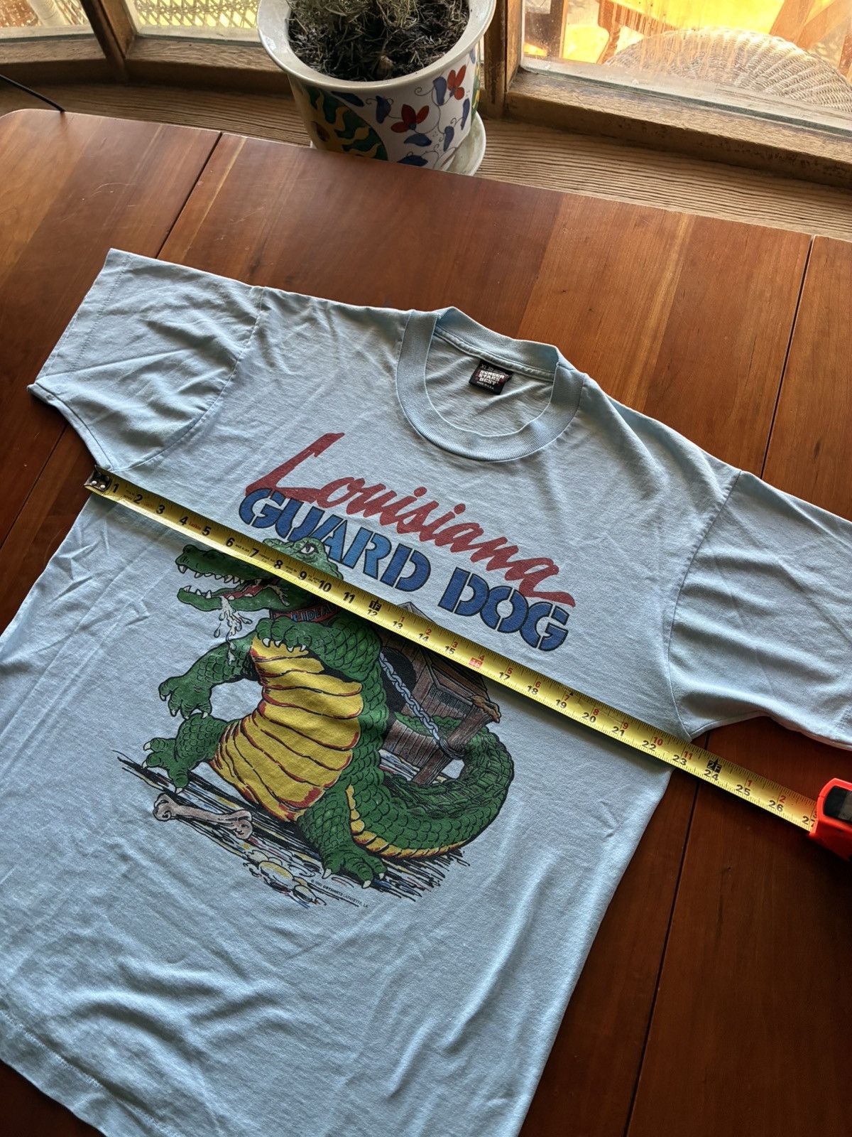 Vintage Vintage 90s faded Louisiana guard dog tee Size US XL / EU 56 / 4 - 5 Thumbnail