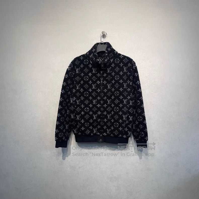Louis Vuitton Three flower full print teddy jacket