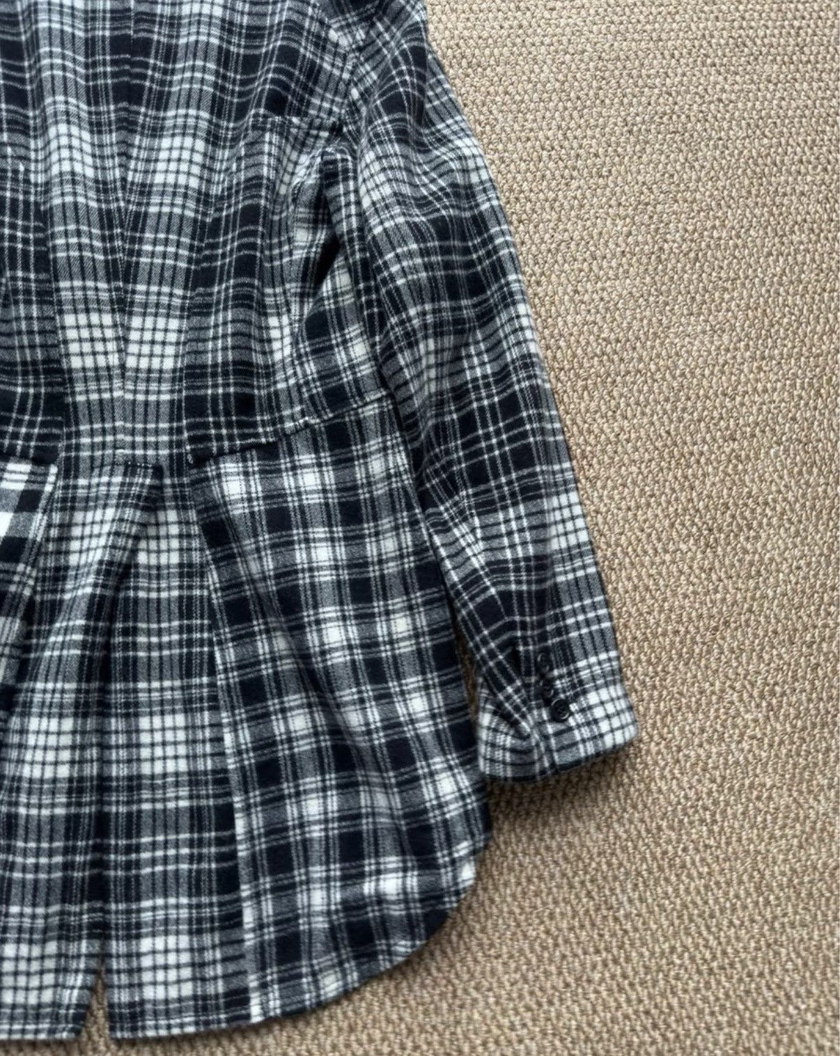 Comme des Garcons COMME des GARÇONS Black-White Check Deconstructed Jacket K23 Size US XS / EU 42 / 0 - 8 Thumbnail
