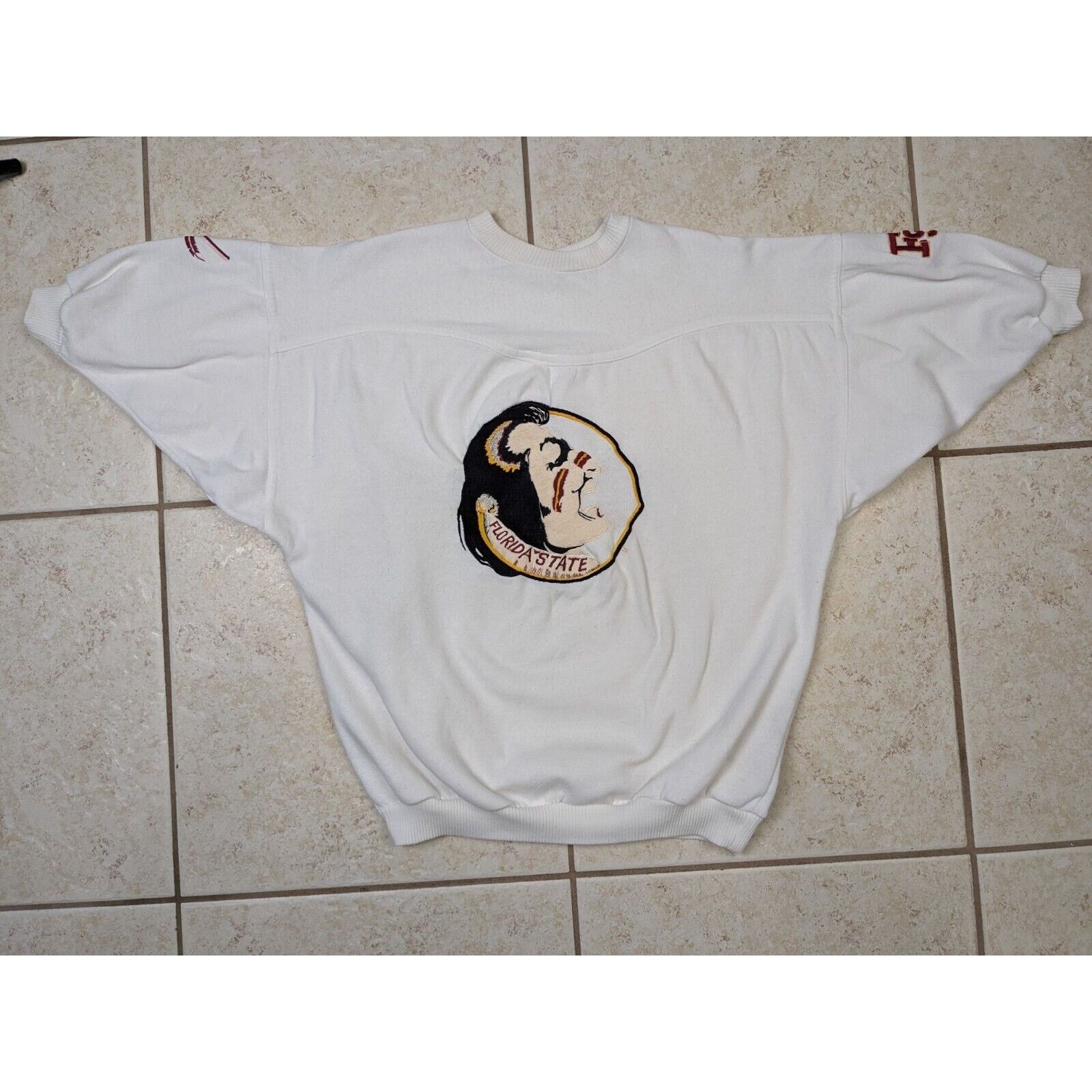 Other Vtg FSU Seminoles Embroidered Sweatshirt 90s Short Sleeves Size L / US 10 / IT 46 - 1 Thumbnail