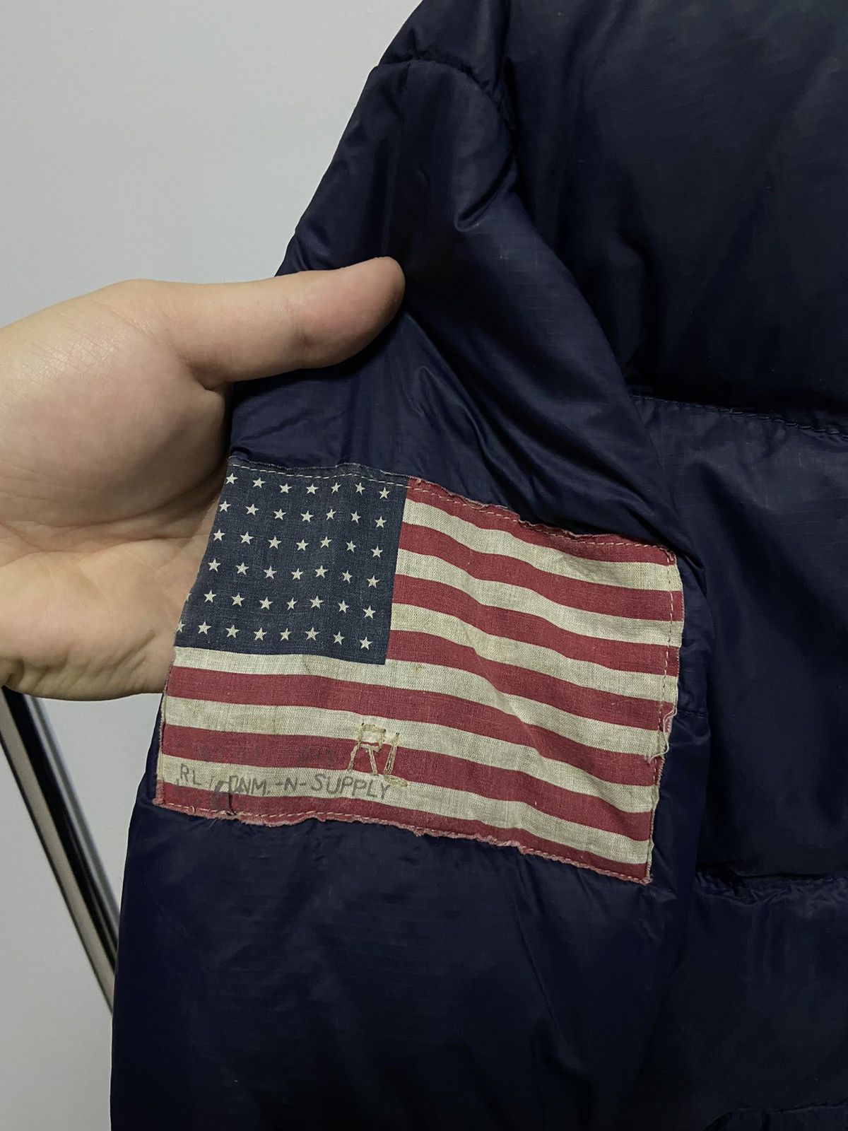 Ralph Lauren × Vintage Ralph Lauren Denim supply vintage puffer jacket big USA logo Size US M / EU 48-50 / 2 - 5 Thumbnail