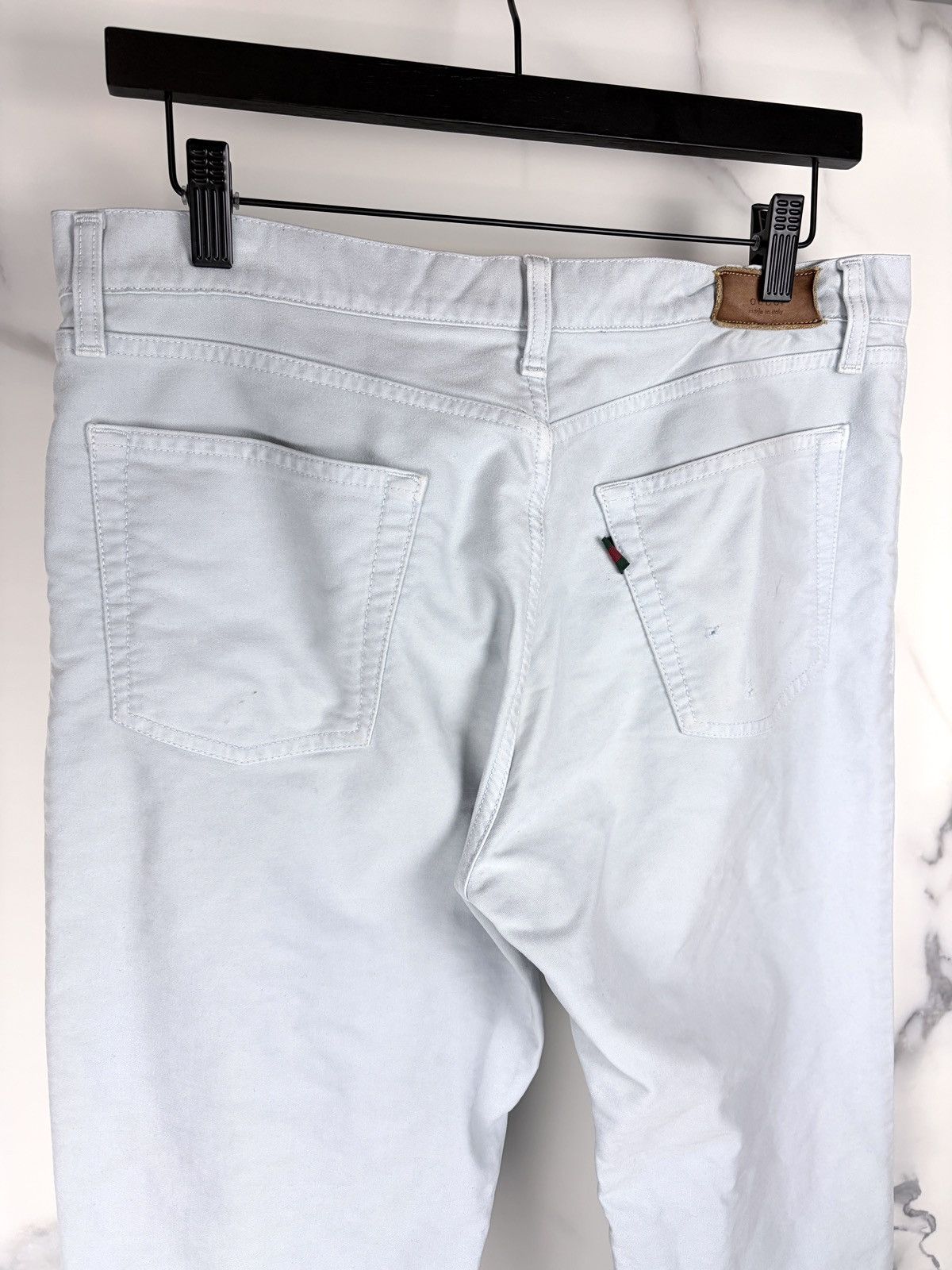 Gucci Gucci Tom Ford Vintage Moleskin Cotton Jeans Powder Blue Size US 30 / EU 46 - 7 Thumbnail