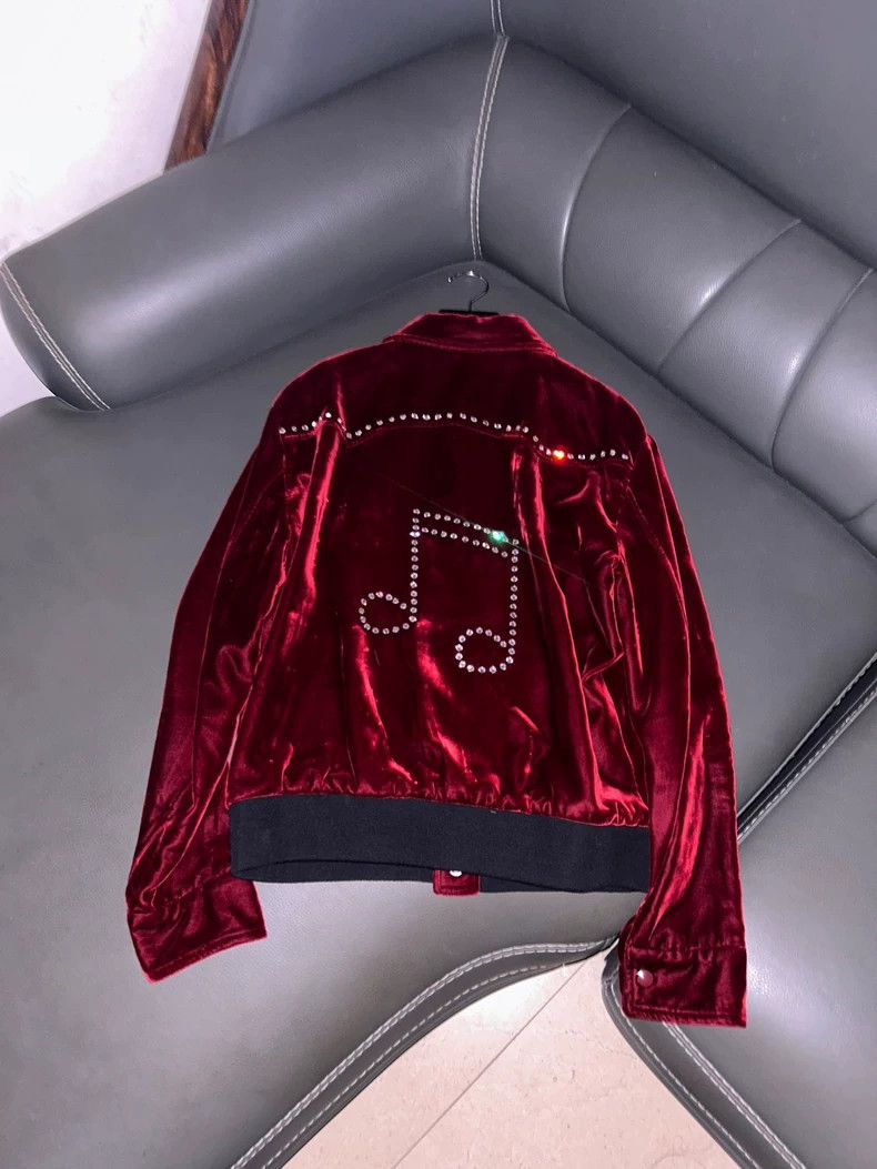 Saint Laurent Paris saint Laurent paris2016 FW Wine Red Velvet Note Jacket 250 Size US M / EU 48-50 / 2 - 2 Thumbnail