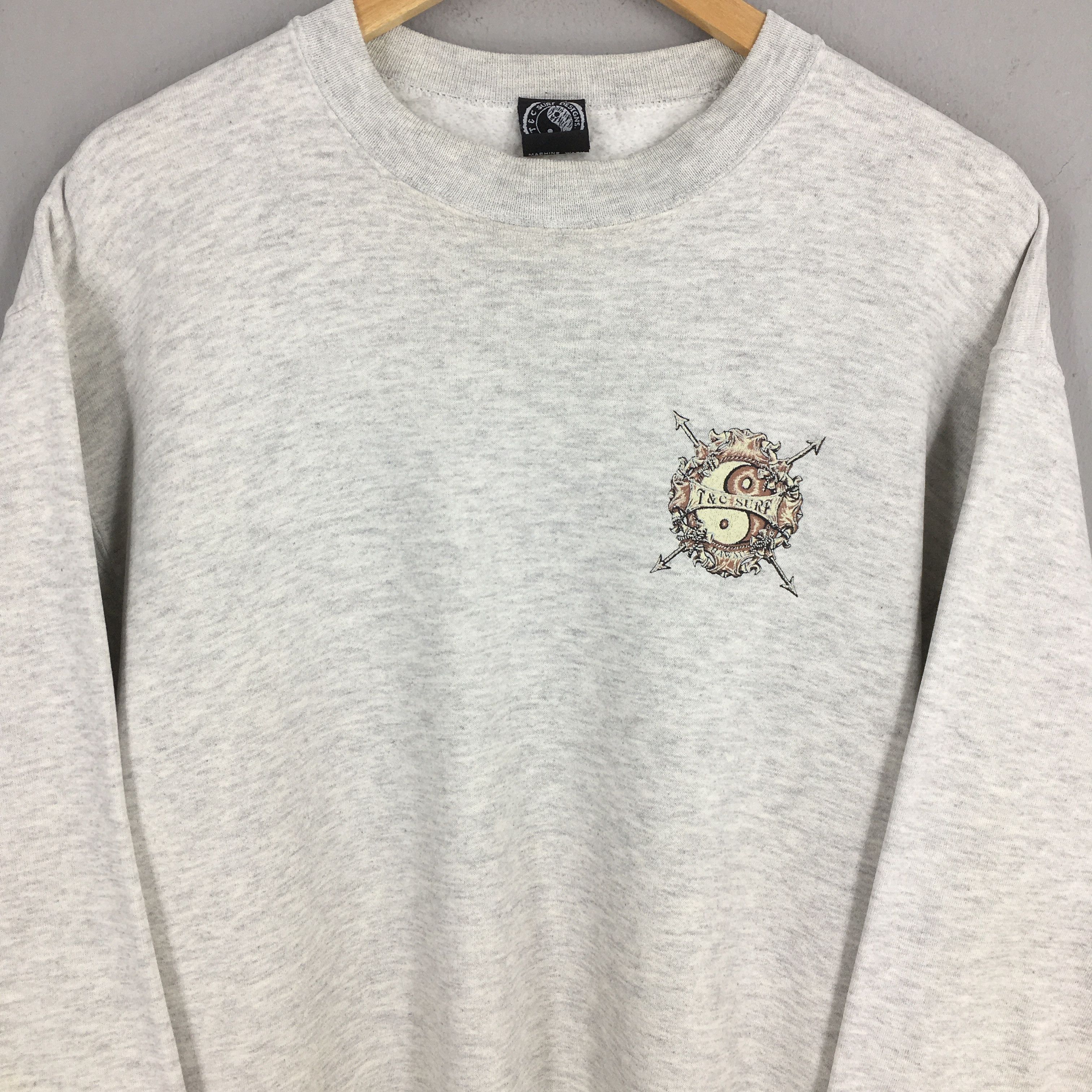 Vintage Vintage T&C Surf Designs Gray Sweatshirt Medium Size US M / EU 48-50 / 2 - 2 Thumbnail