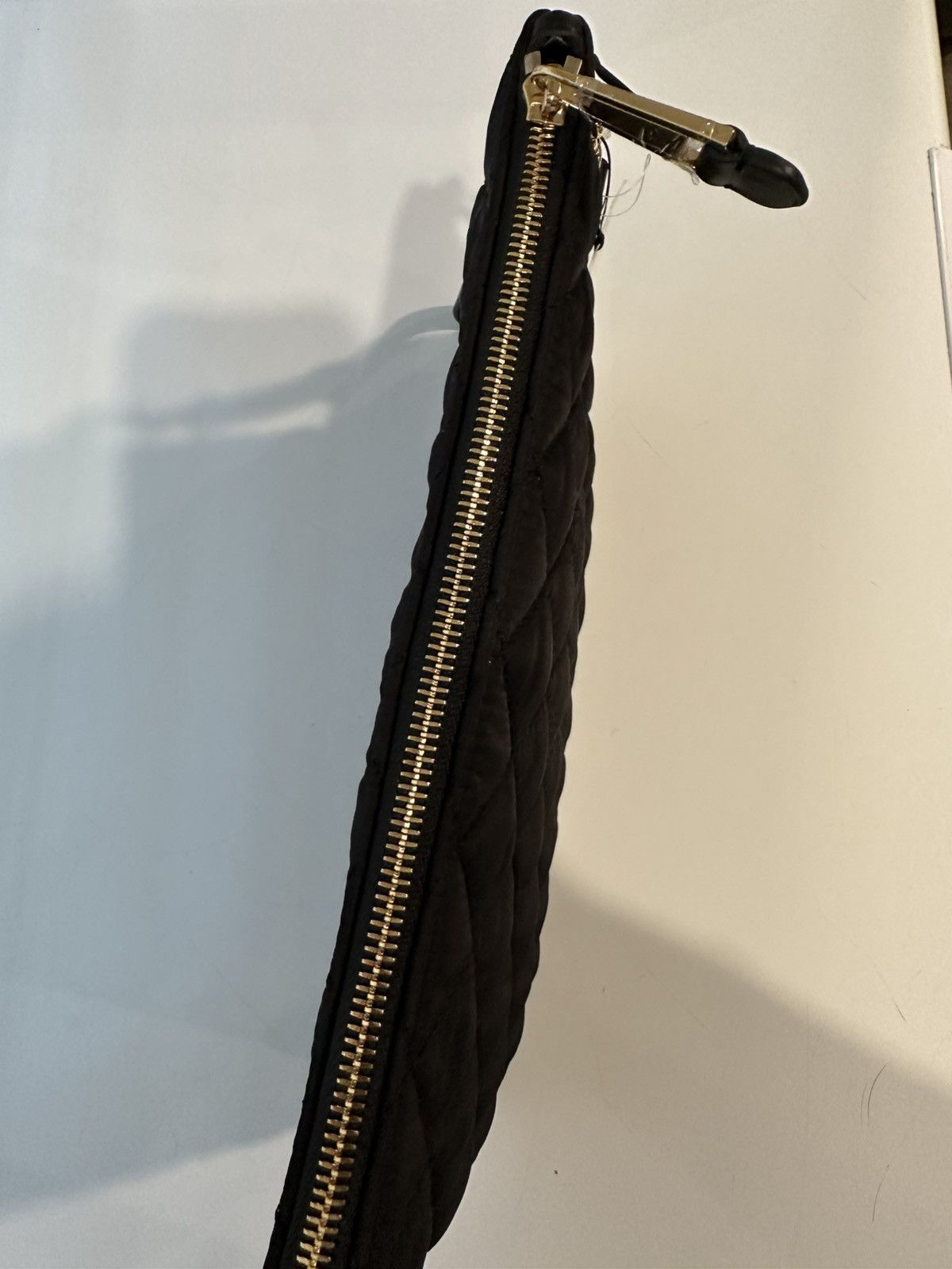 Moschino Moschino Black Quilted Wristlet with Gold Logo Size ONE SIZE - 4 Thumbnail