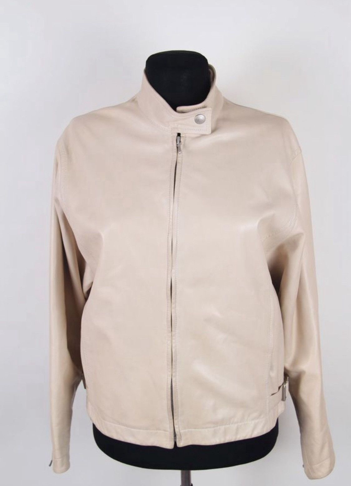 Hermes Hermés by Maison Margiela Leather Zipped Jacket Biker Size XS / US 0-2 / IT 36-38 - 1 Thumbnail
