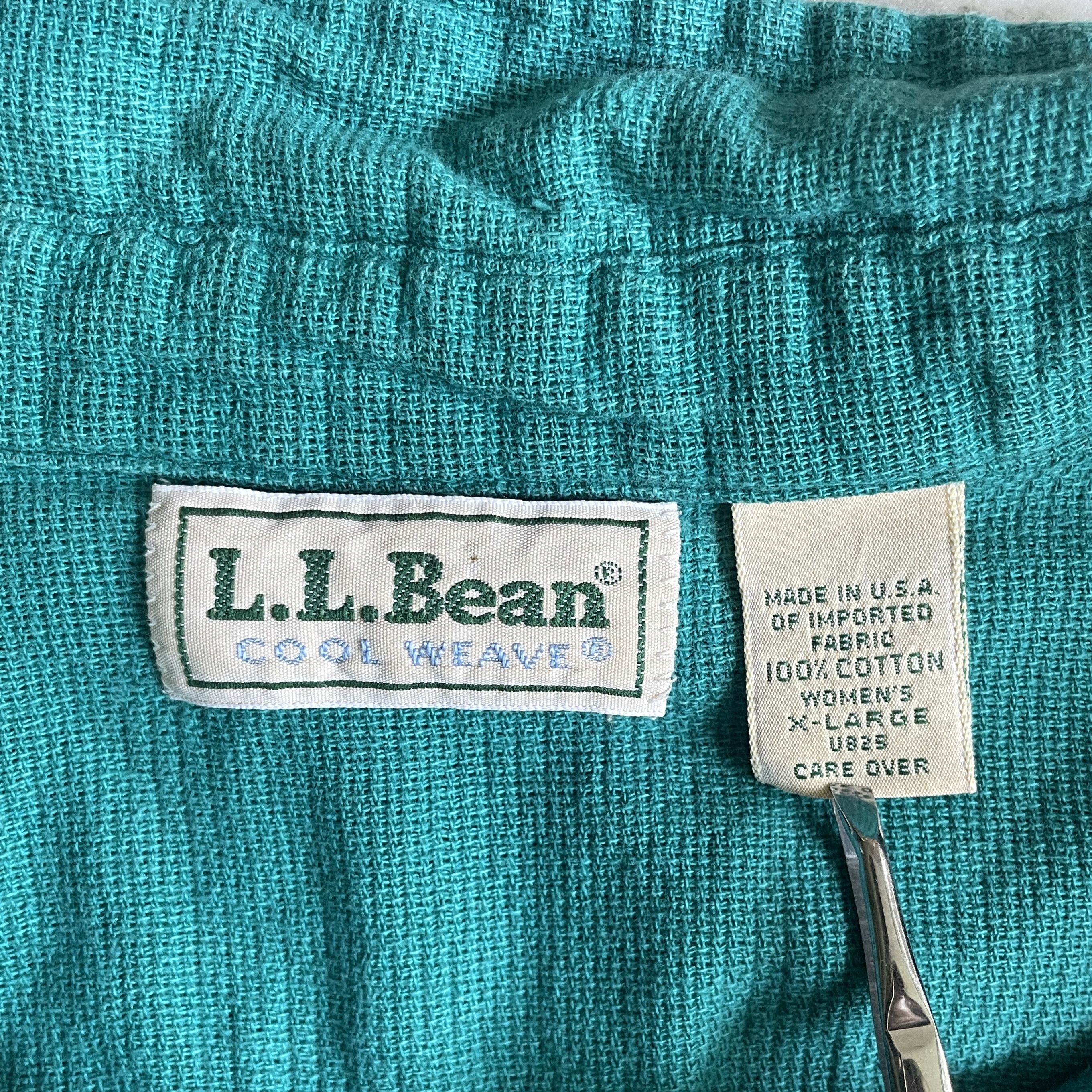 L.L. Bean L.L.Bean Cool Weave Vintage turquoise Shirt Size US M / EU 48-50 / 2 - 5 Thumbnail