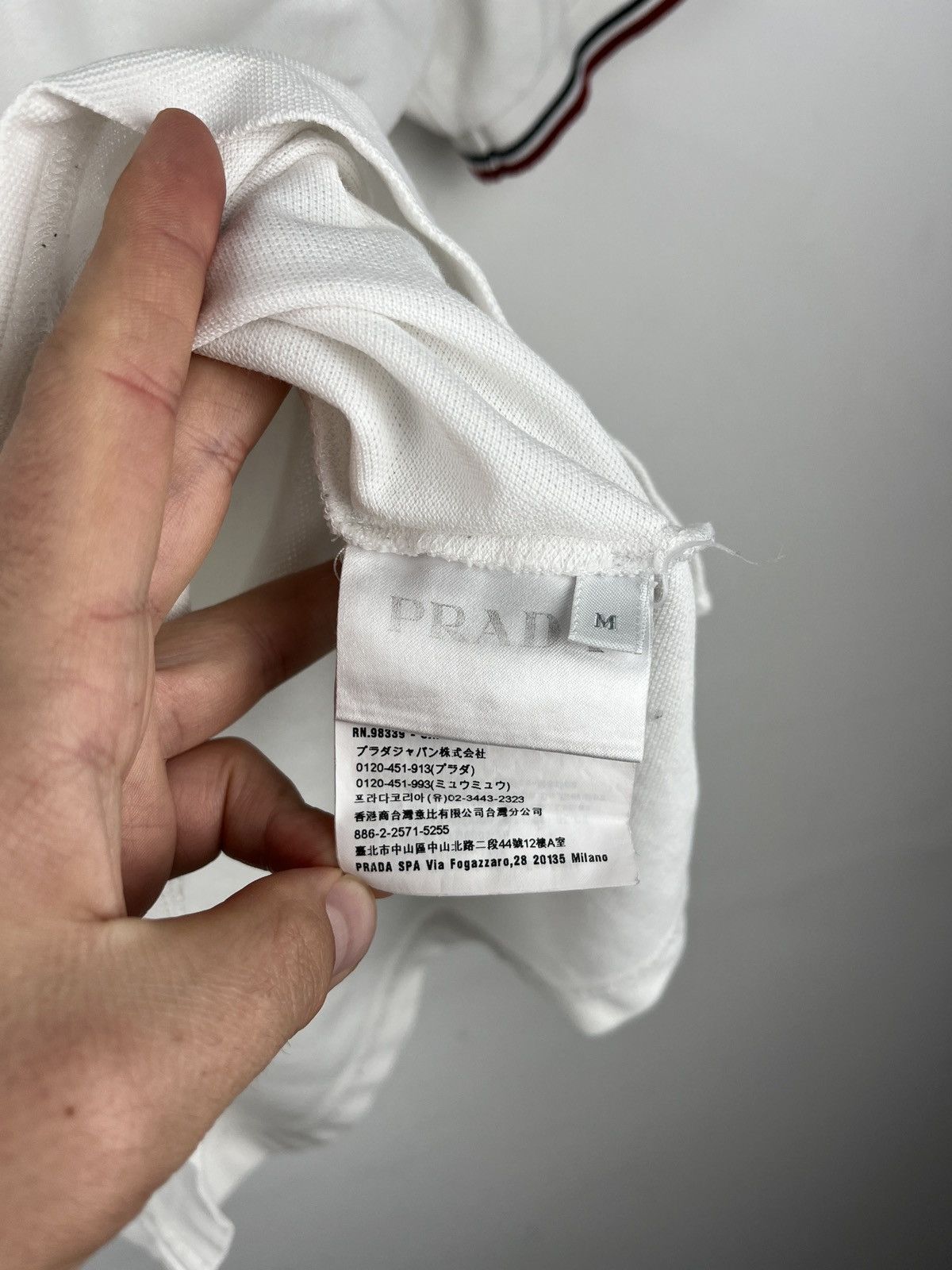 Prada Prada Red Tab Polo Shirt 2018 Size US M / EU 48-50 / 2 - 11 Thumbnail
