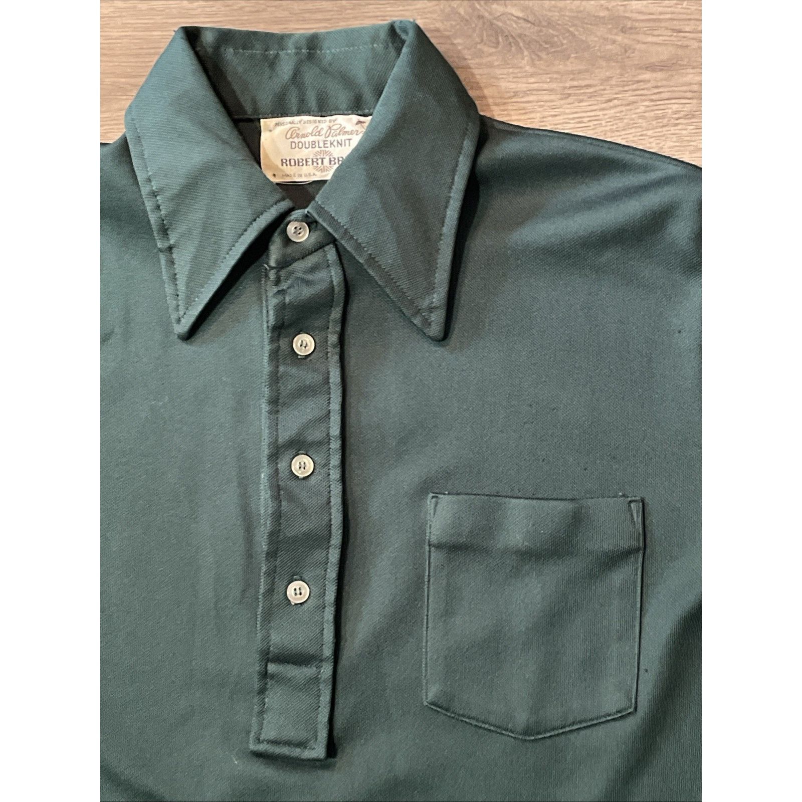 Robert Bruce Vtg 70s Arnold Palmer by Robert Bruce Polo Shirt Medium M Size US M / EU 48-50 / 2 - 2 Thumbnail