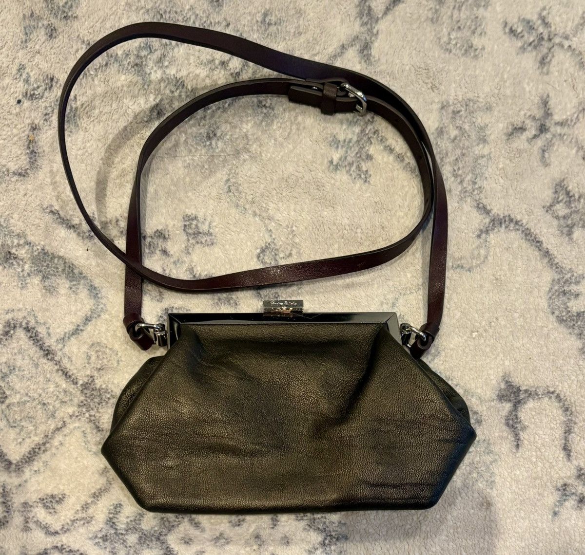 Bimba Y Lola Bimba & Lola Small Brown Leather Bag Adjustable Crossbody, Women's