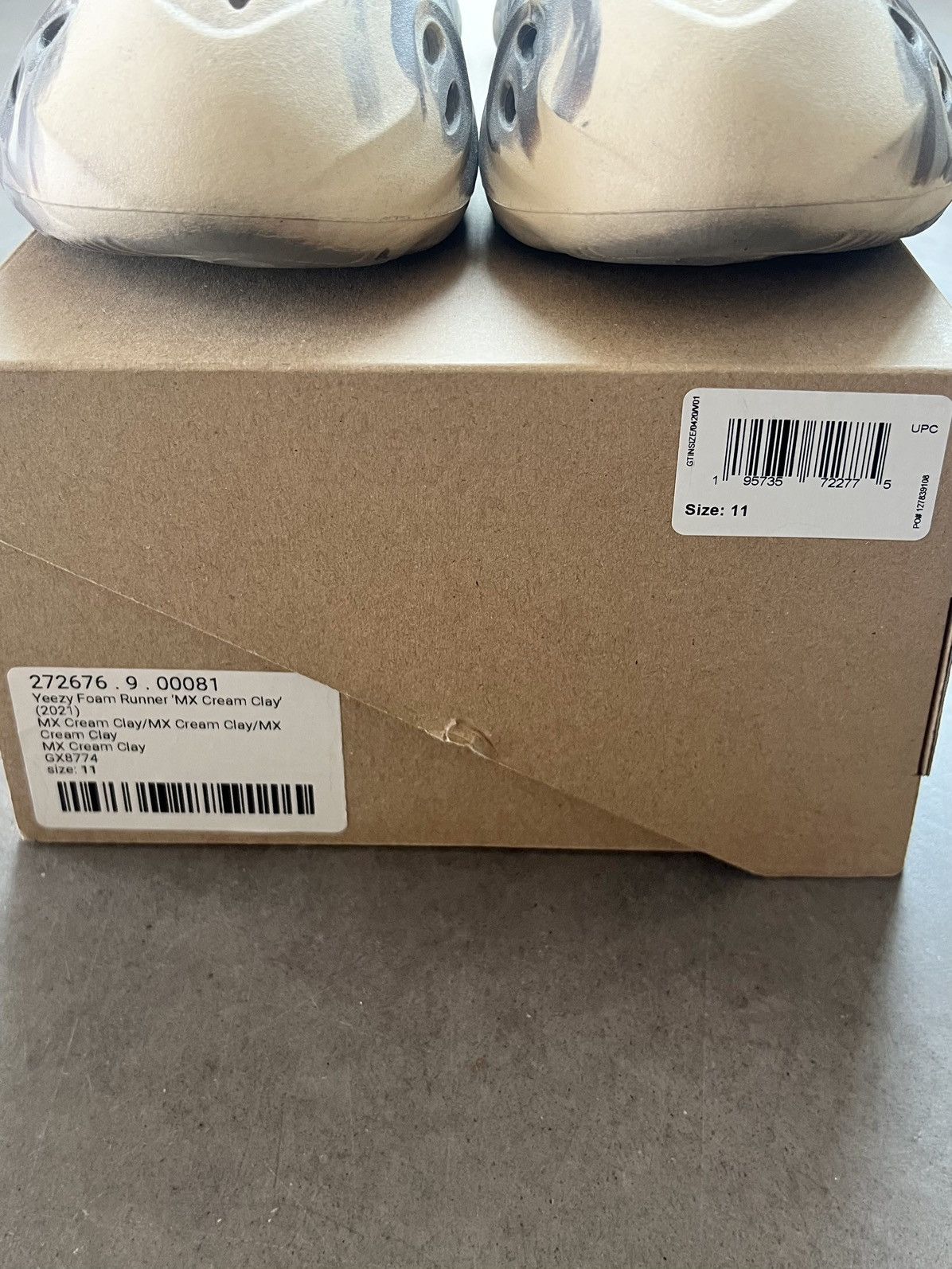Yeezy 🖤 MX CREAM CLAY FOAM RUNNER - ADIDAS X YEEZY Size US 11 / EU 44 - 5 Thumbnail