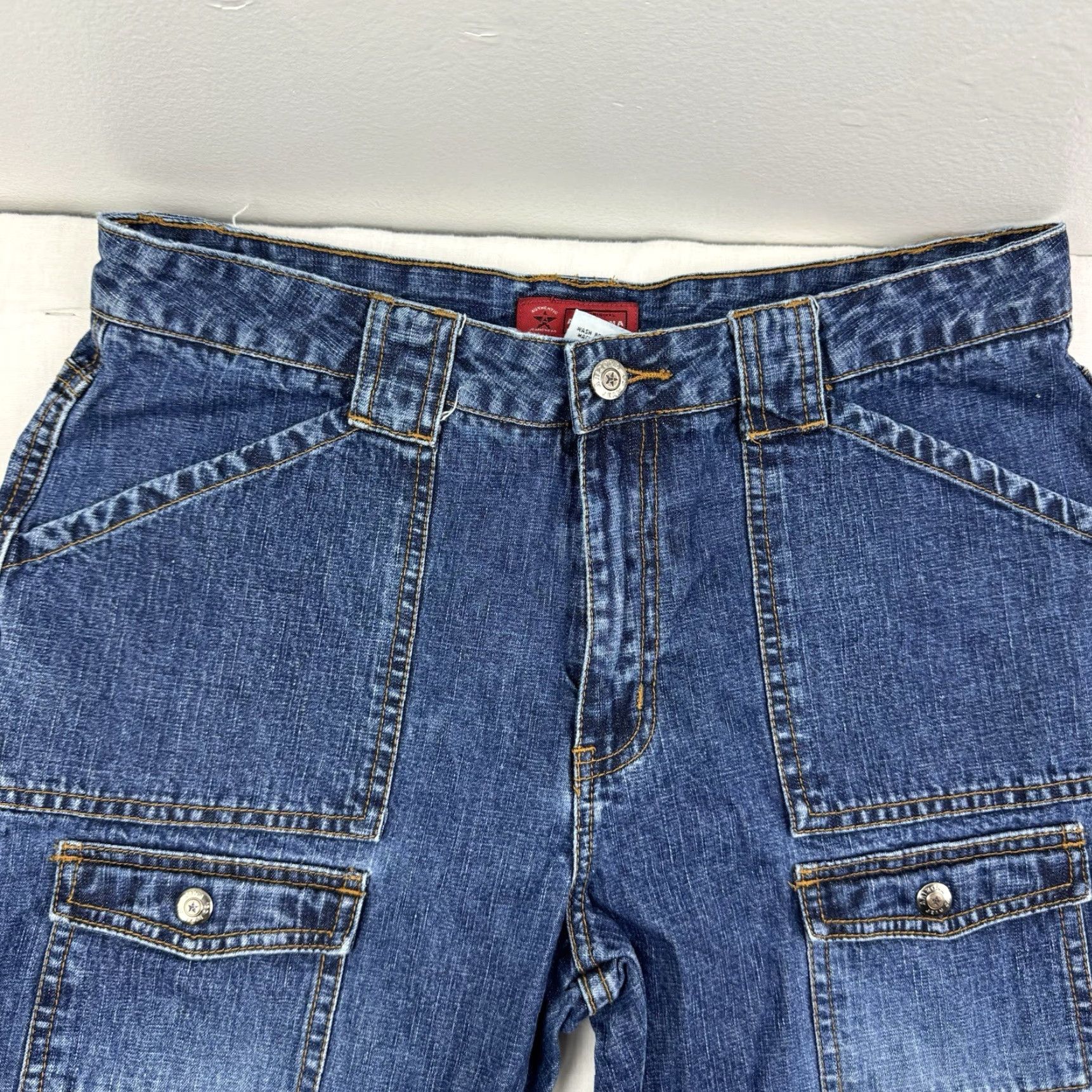 Vintage VINTAGE Arizona Jeans Company Jeans Womens 16 1/2 Plus Blue Hipster 90s Y2K Flare Jeans Womens Plus Size 16 1/2 Blue Hipster 90s Y2K Flare Size 38" / US 16 / IT 52 - 4 Thumbnail
