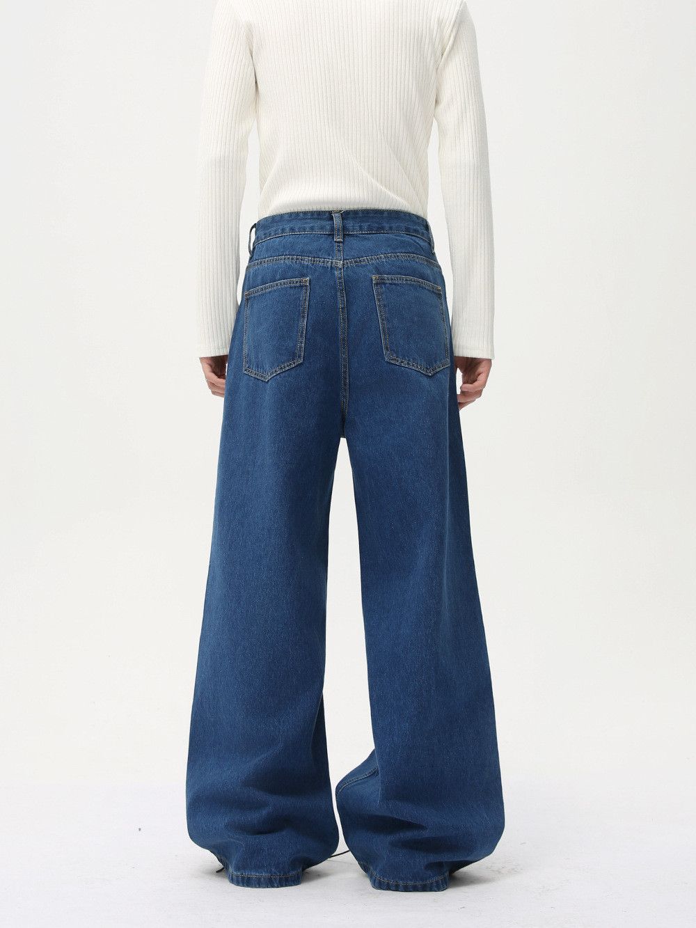 Jean Men's Japanese Retro "Clean Fit" Casual Jeans Size US 32 / EU 48 - 5 Thumbnail