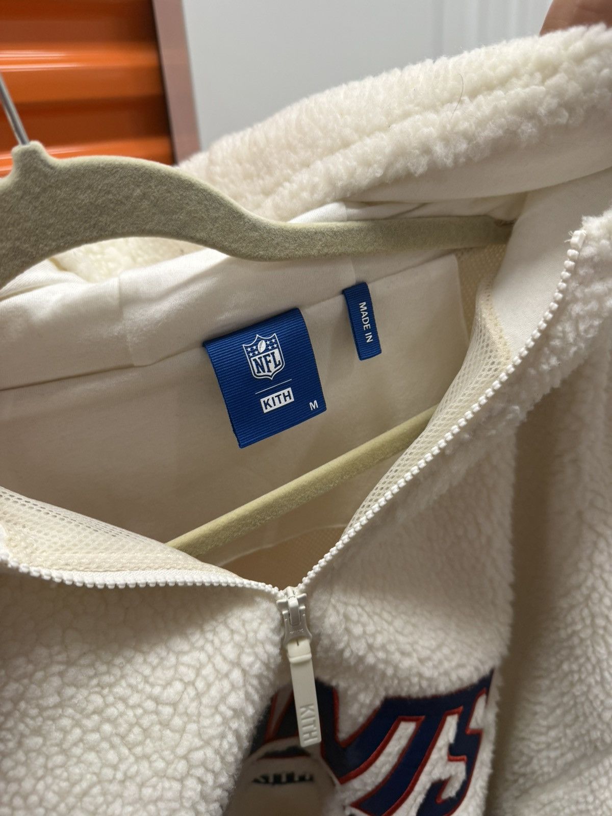 Kith Kith x NFL Giants Quarter Zip Sherpa Size Medium Size US M / EU 48-50 / 2 - 5 Thumbnail