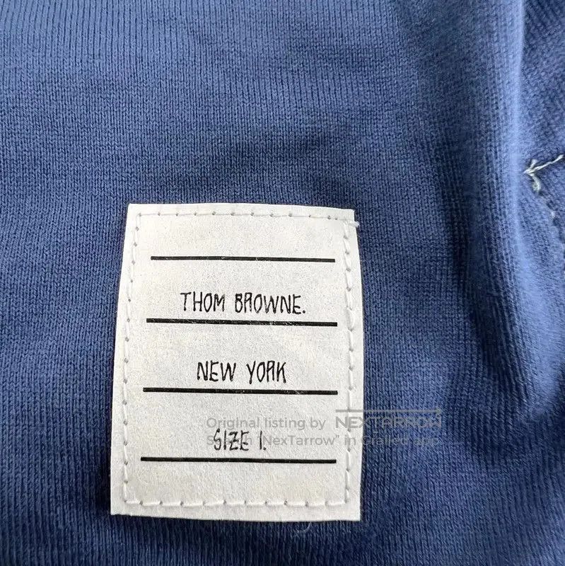Thom Browne Thom Browne Women's Blue Cotton T-Shirt . Size S / US 4 / IT 40 - 4 Thumbnail