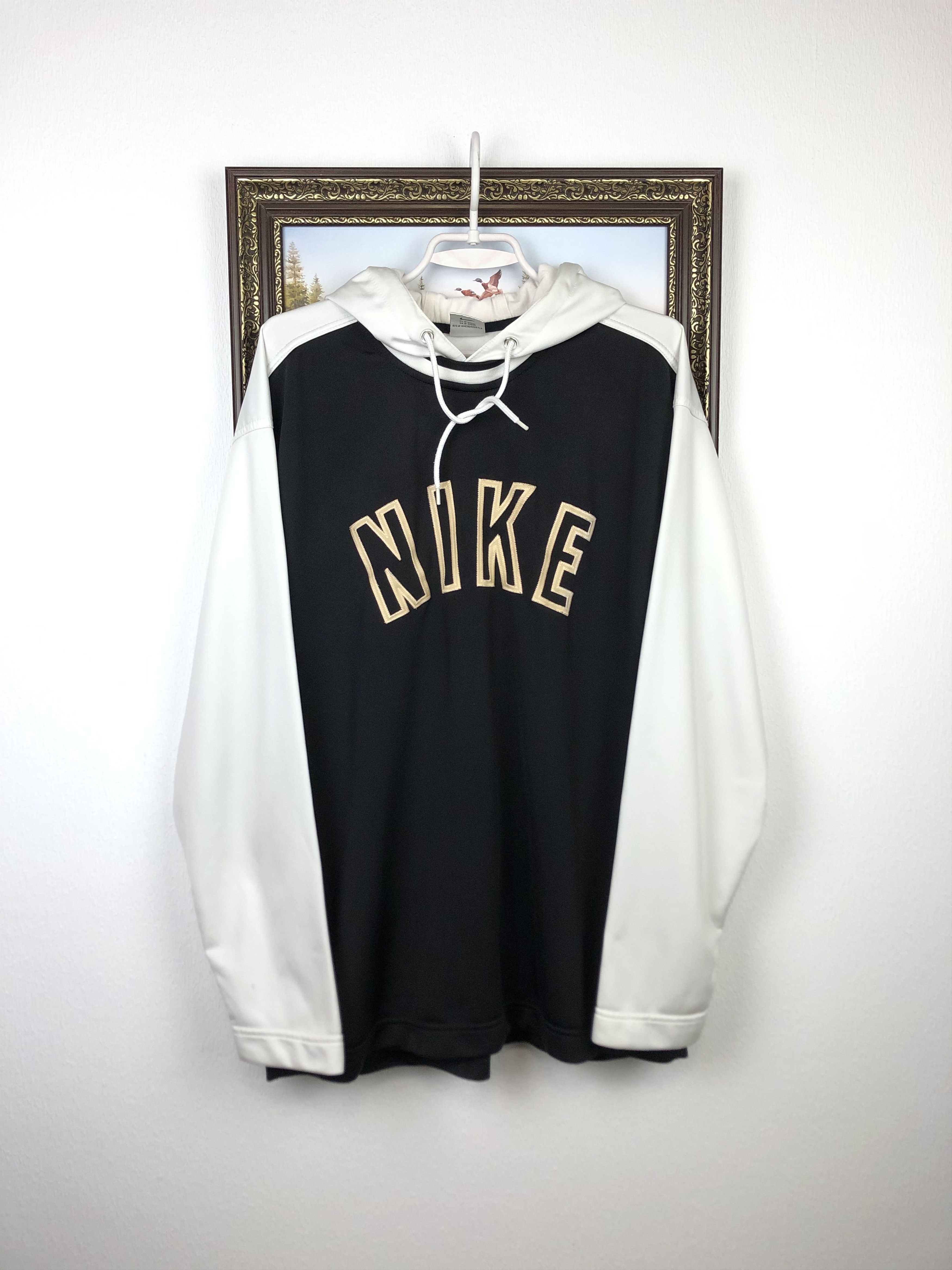 Nike Vintage 90's Nike Hoodie Jacket Big Logo Swoosh Sweatshirt Size US M / EU 48-50 / 2 - 1 Thumbnail