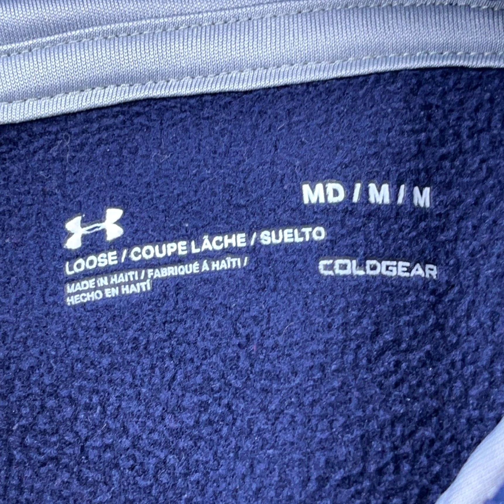 Under Armour Under Armor Hoodie Women Medium Blue Gray Sweatshirt Center Logo Loose Size M / US 6-8 / IT 42-44 - 5 Thumbnail