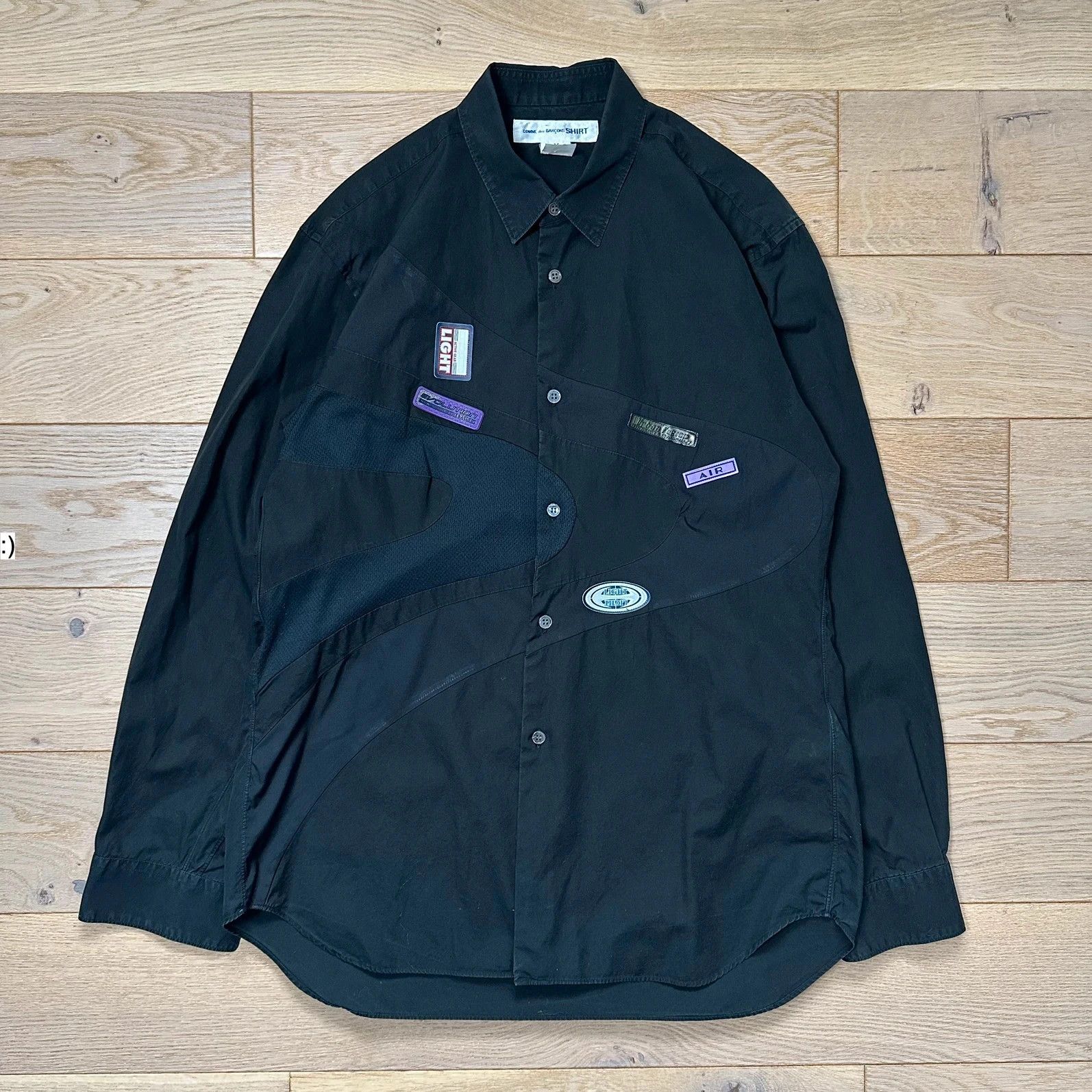 Comme des Garcons SHIRT Chemise Comme des Garcons SHIRT Patch Black Size US M / EU 48-50 / 2 - 1 Thumbnail