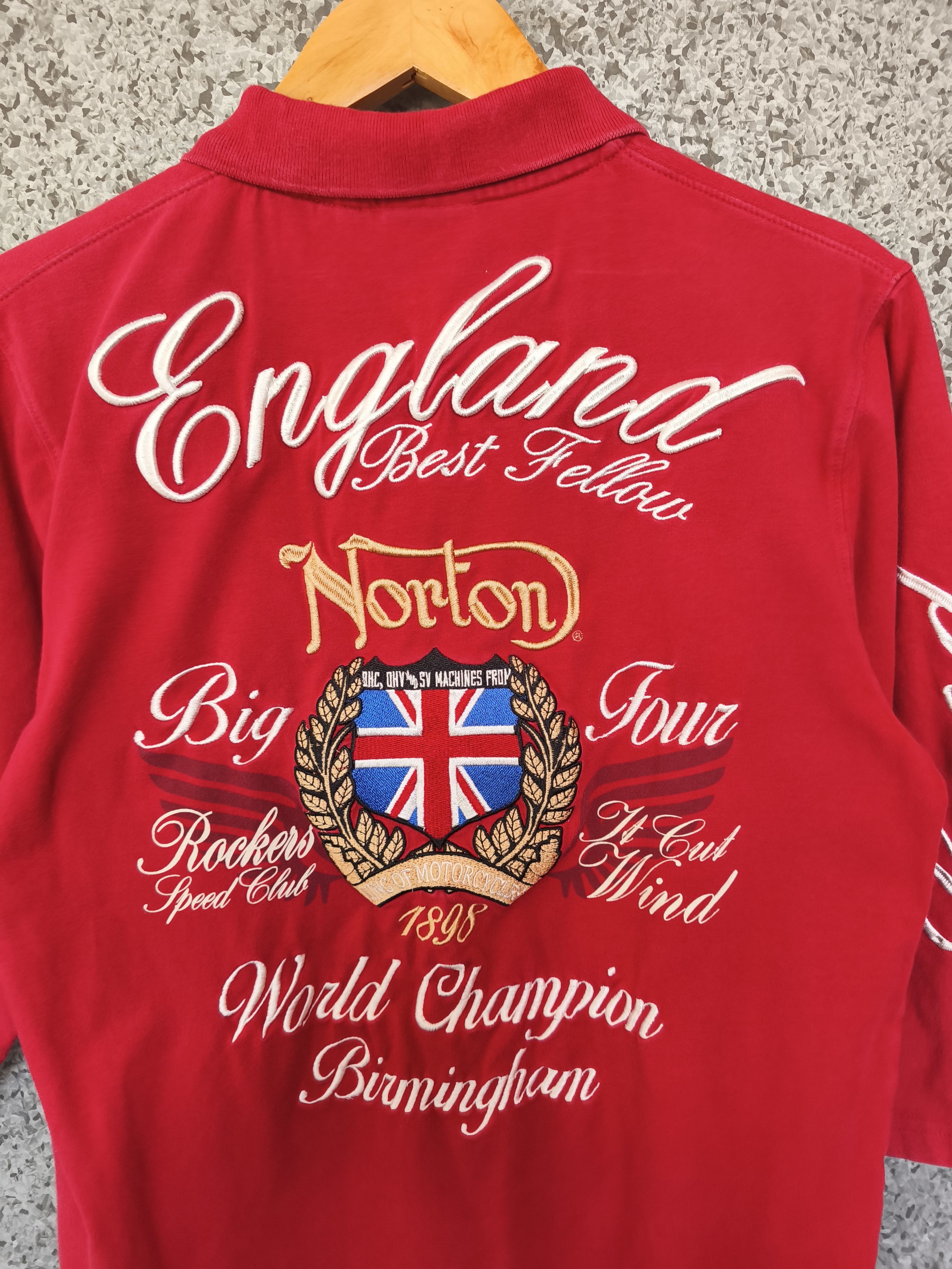 Norton 🔥 Vintage Norton polo tees embroidery Rockers Speed Club Size US M / EU 48-50 / 2 - 1 Thumbnail