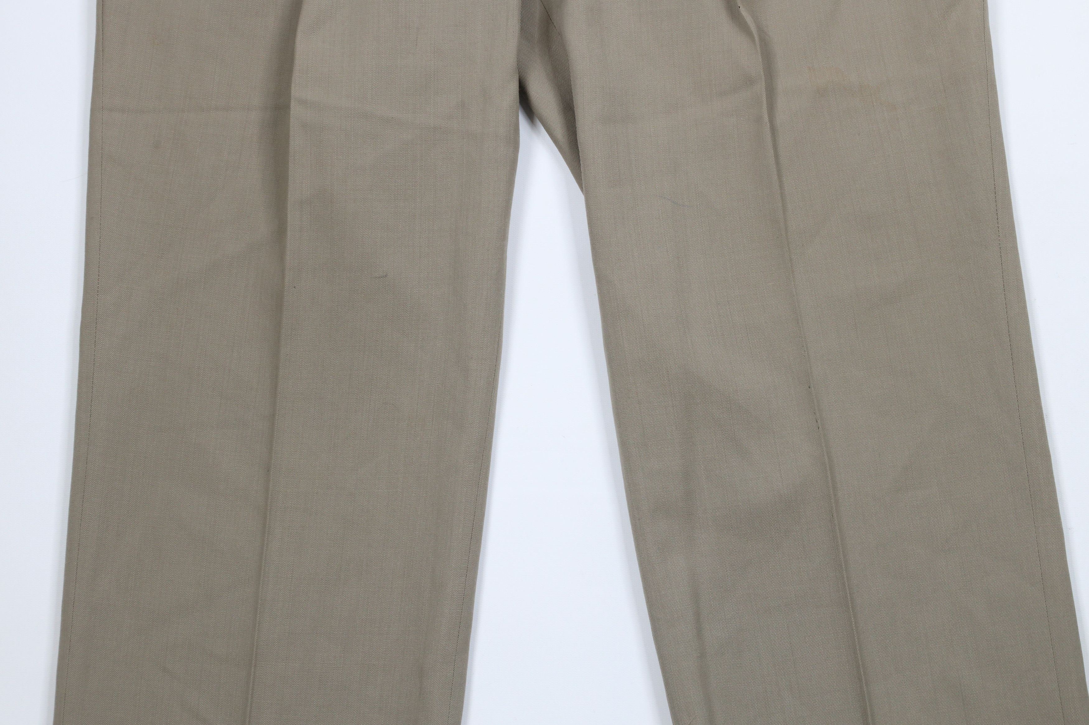 Vintage Vintage 70s Streetwear Wool Bell Bottoms Chino Pants Beige Size US 36 / EU 52 - 3 Thumbnail