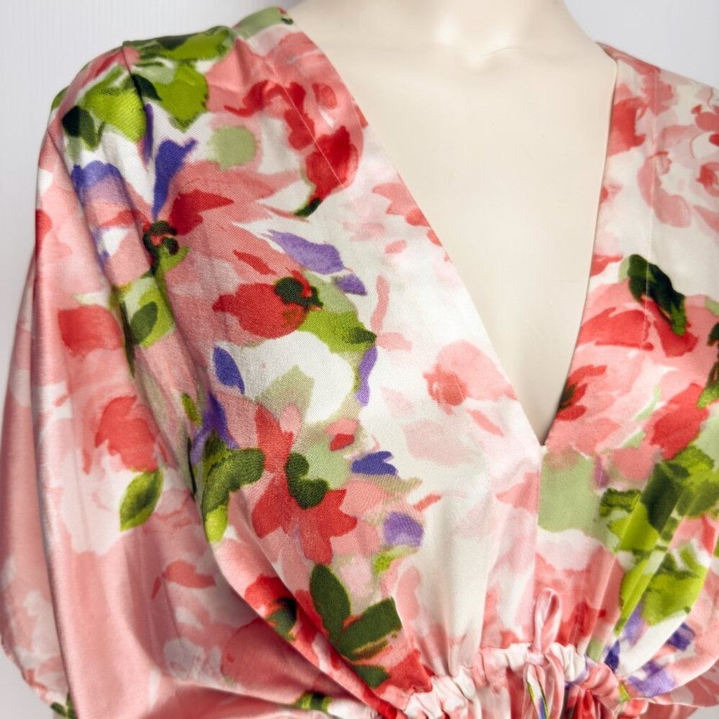 Oscar De La Renta 5.5k OSCAR DE LA RENTA Pink Maxi Haute Couture Dress Sz S/M Size S / US 4 / IT 40 - 6 Thumbnail