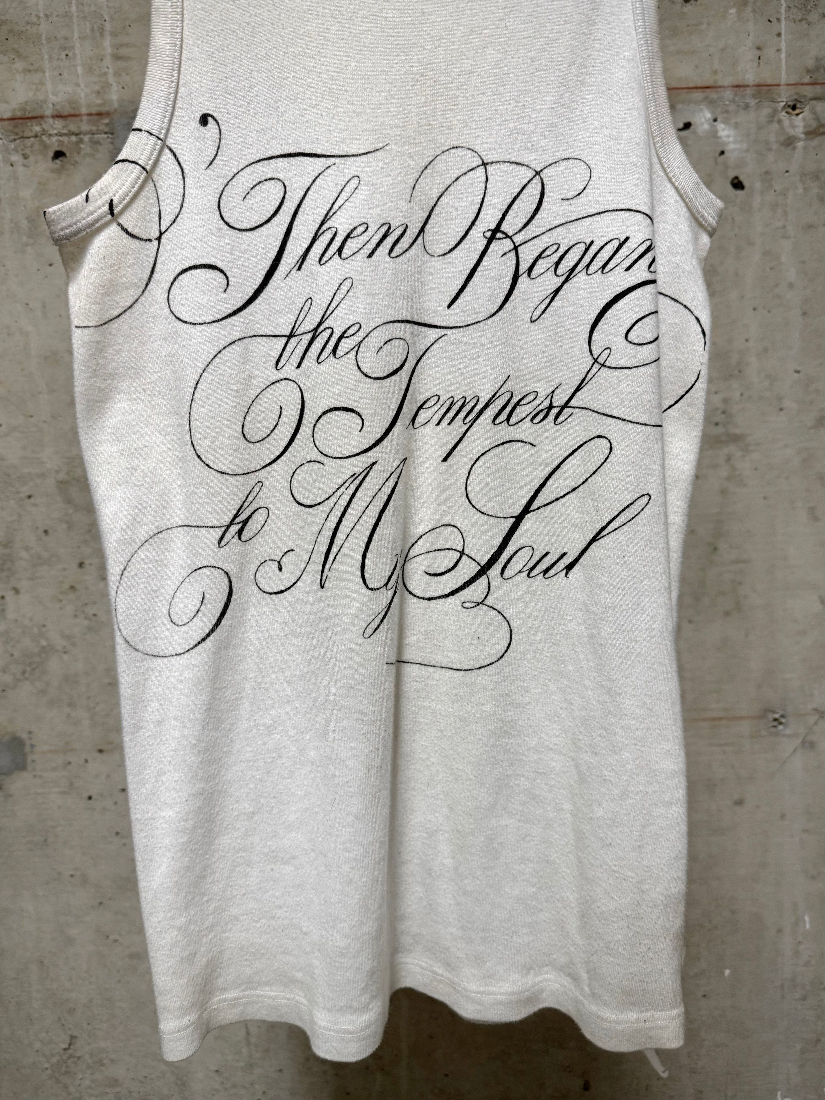 Ann Demeulemeester Ann Demeulemeester SS20 White 'Tempest' Print Tank Top Size M / US 6-8 / IT 42-44 - 3 Thumbnail