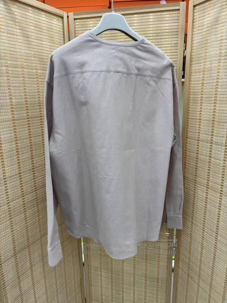 Hermes Hermes Light Gray Long Sleeve Shirt Size US XXS / EU 40 - 2 Thumbnail