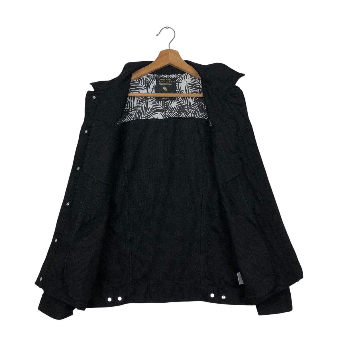 Hysteric Glamour 📌Cropped Biker Jacket Gladiate Black & Gold Design Cargo Size US M / EU 48-50 / 2 - 14 Thumbnail