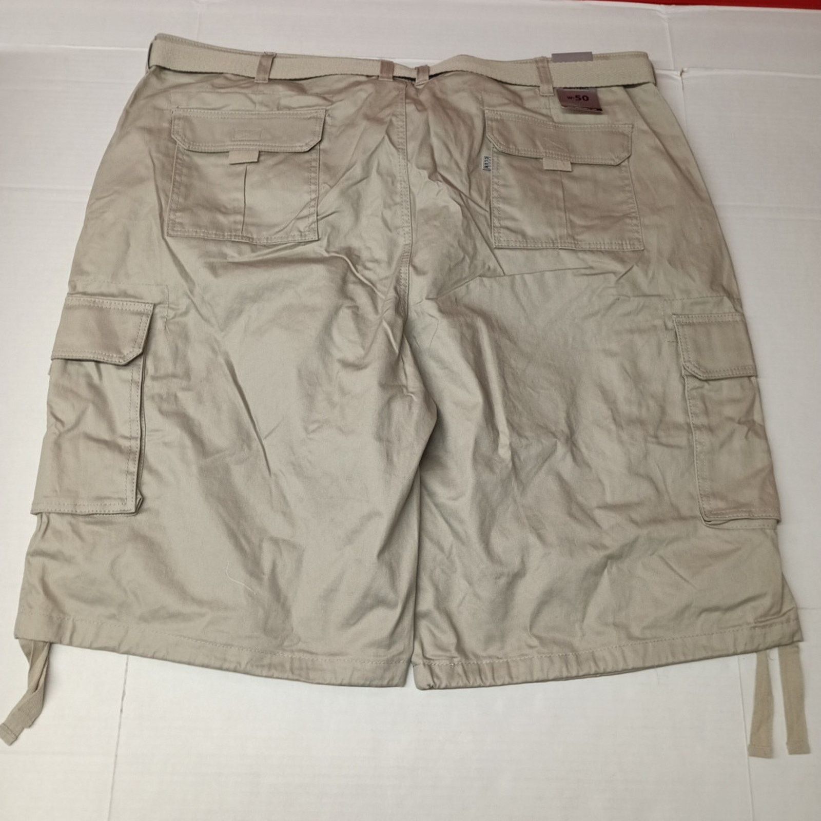 Other Pro Club Men's Big & Tall Twill Cargo Shorts Belt Size 50 Size US 44 / EU 60 - 4 Thumbnail