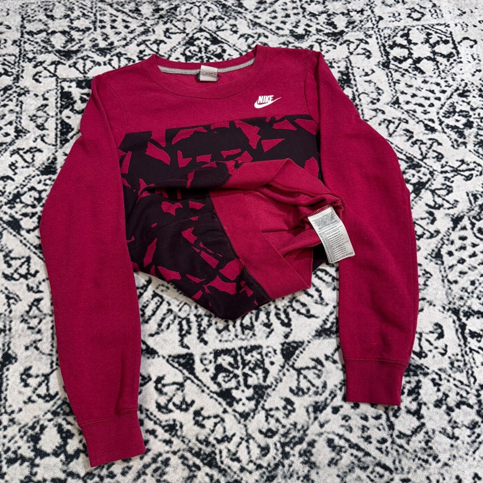 Nike × Vintage Vintage Nike Red Cotton Crewneck Size XS 90s Geometric ACG Size US XS / EU 42 / 0 - 10 Thumbnail
