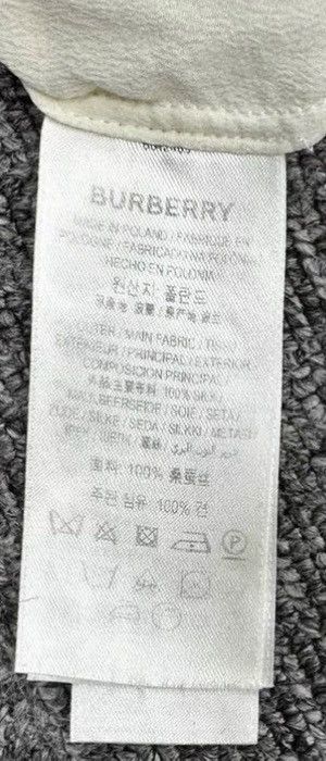 Burberry Burberry White Silk Pocket Letter Shirt K12 Size XS / US 0-2 / IT 36-38 - 9 Thumbnail