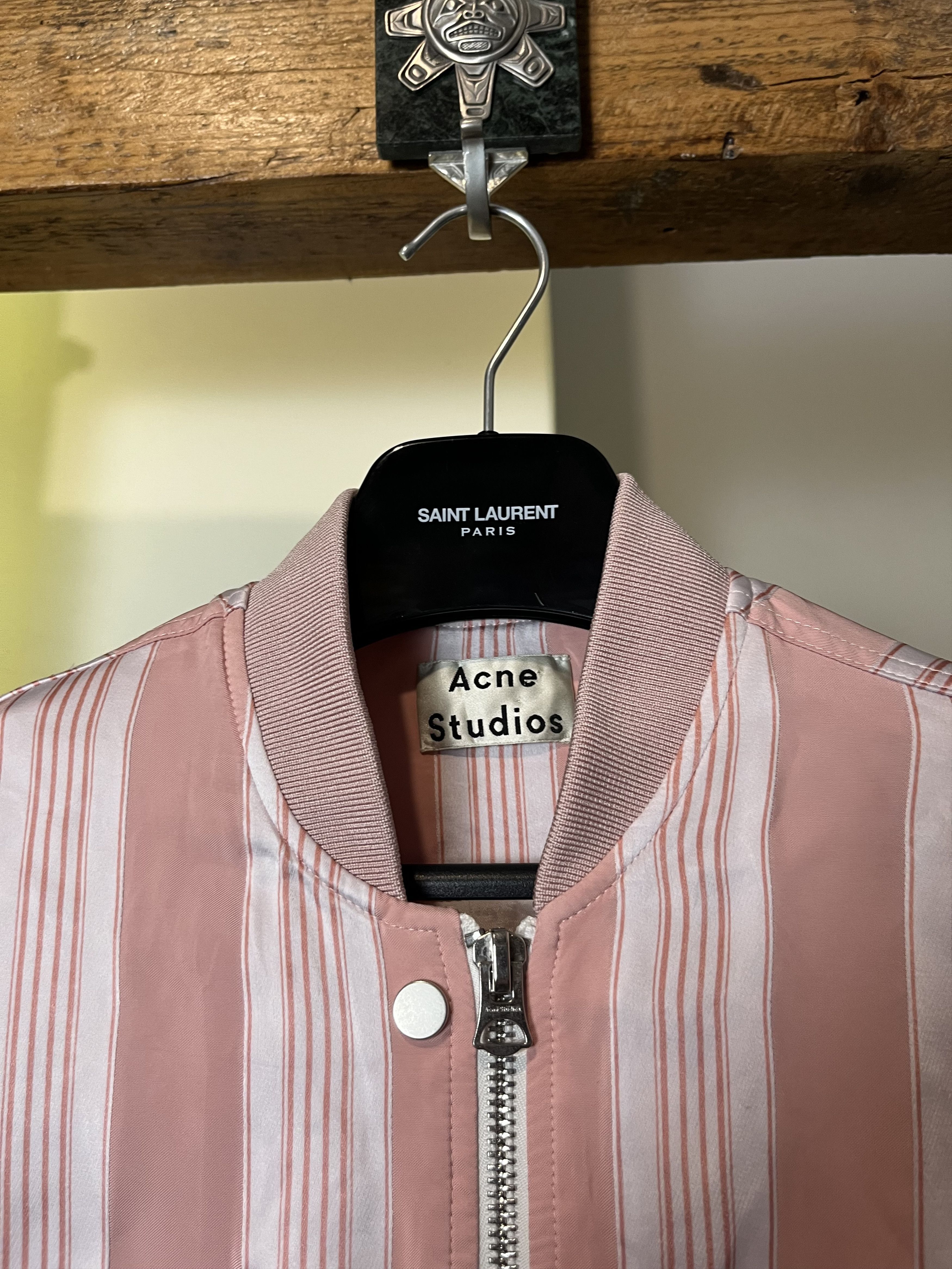 Acne Studios Acne Studios Varden VI STR SS16 Striped Padded Bomber Jacket Size US S / EU 44-46 / 1 - 4 Thumbnail