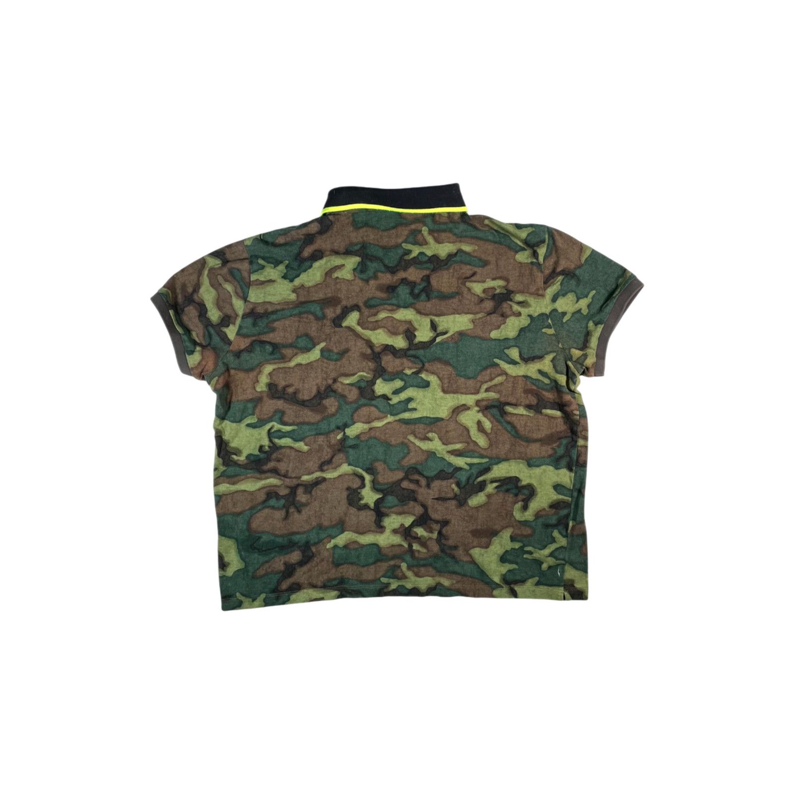 Moncler Moncler Collared Camo Black Polo Shirt Size US XXL / EU 58 / 5 - 2 Thumbnail