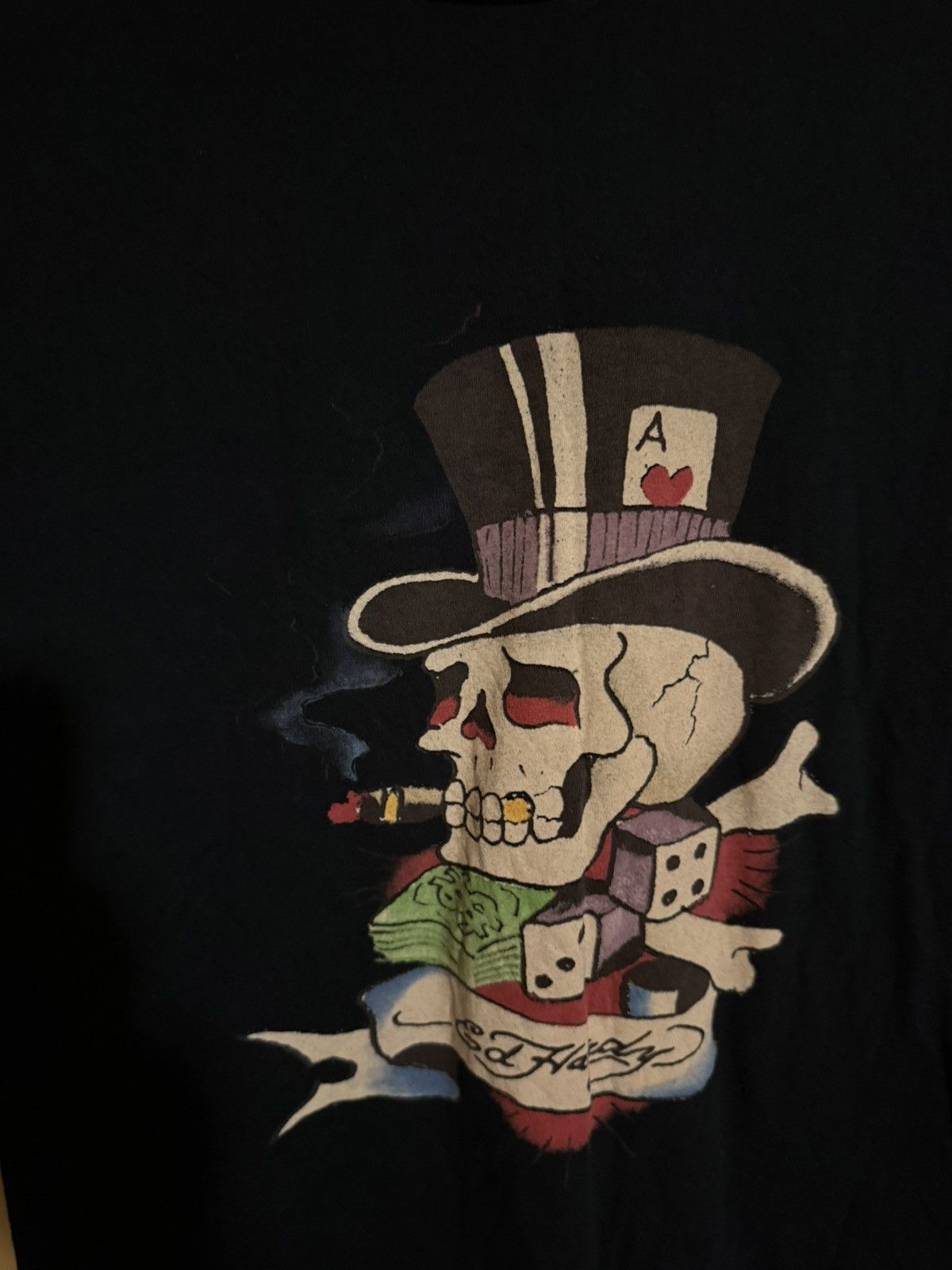 Christian Audigier Christian Audigier Ed Hardy black Skull and Dice Tee Size US M / EU 48-50 / 2 - 4 Thumbnail