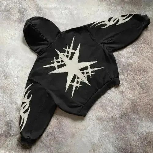 Other Custom Star Patchwork Oversized Pullover Hoodies Size US M / EU 48-50 / 2 - 6 Thumbnail