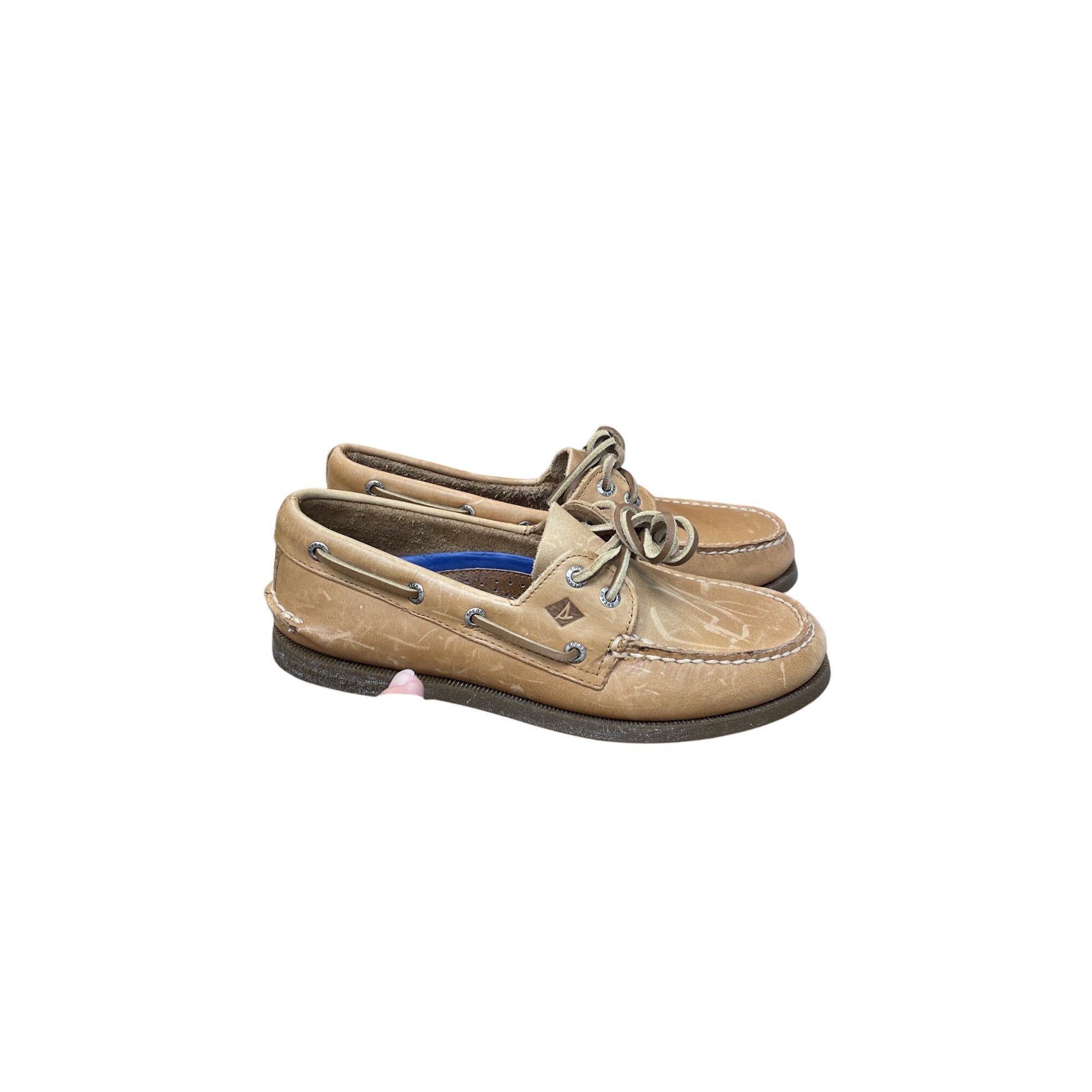 Sperry Sperry Mens Tan Leather Boat loafers Shoes Size 7.5M SKU 925 Size US 7.5 / EU 40-41 - 16 Thumbnail
