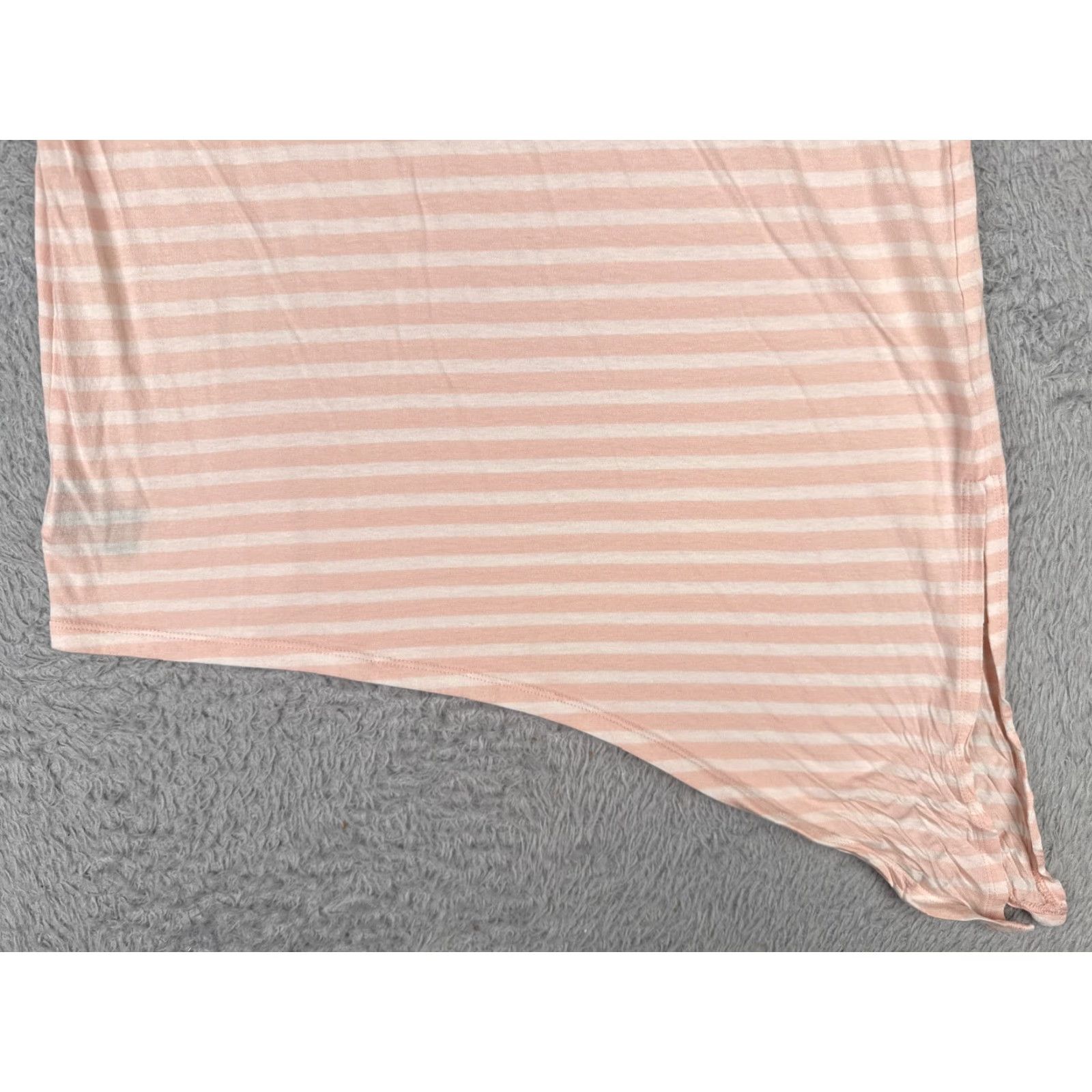 Ralph Lauren LAUREN RALPH LAUREN Shirt Women Small Pink White Stripe Crew Pocket High-Low Hem Size S / US 4 / IT 40 - 5 Thumbnail