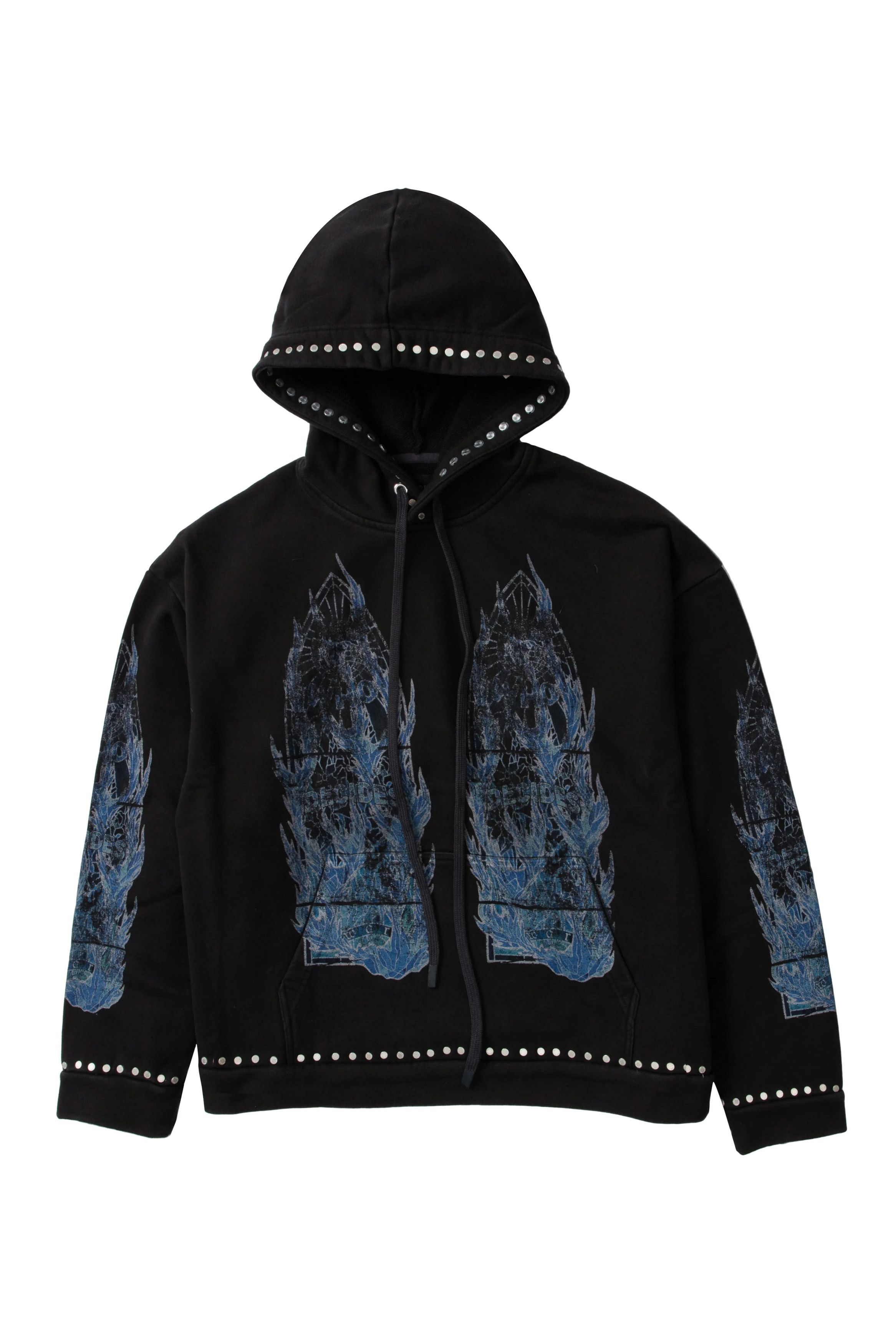 Who Decides War Who Decides War 'Flame Glass' Black & Blue Hoodie Size US L / EU 52-54 / 3 - 1 Preview
