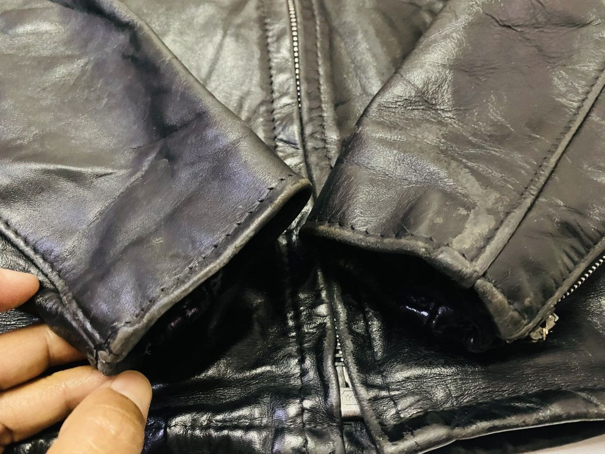 Schott Schott 641 Leather Motorcycle Jacket Vintage 80s - 90s USA Size US S / EU 44-46 / 1 - 14 Thumbnail