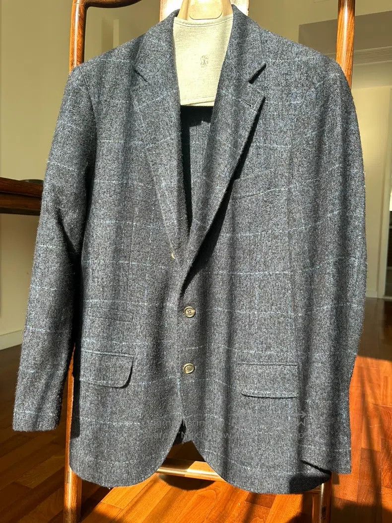 Brunello Cucinelli Brunello Cucinelli Wool/Cashmere Single Breast Suit, Unlin Size 50L - 1 Thumbnail