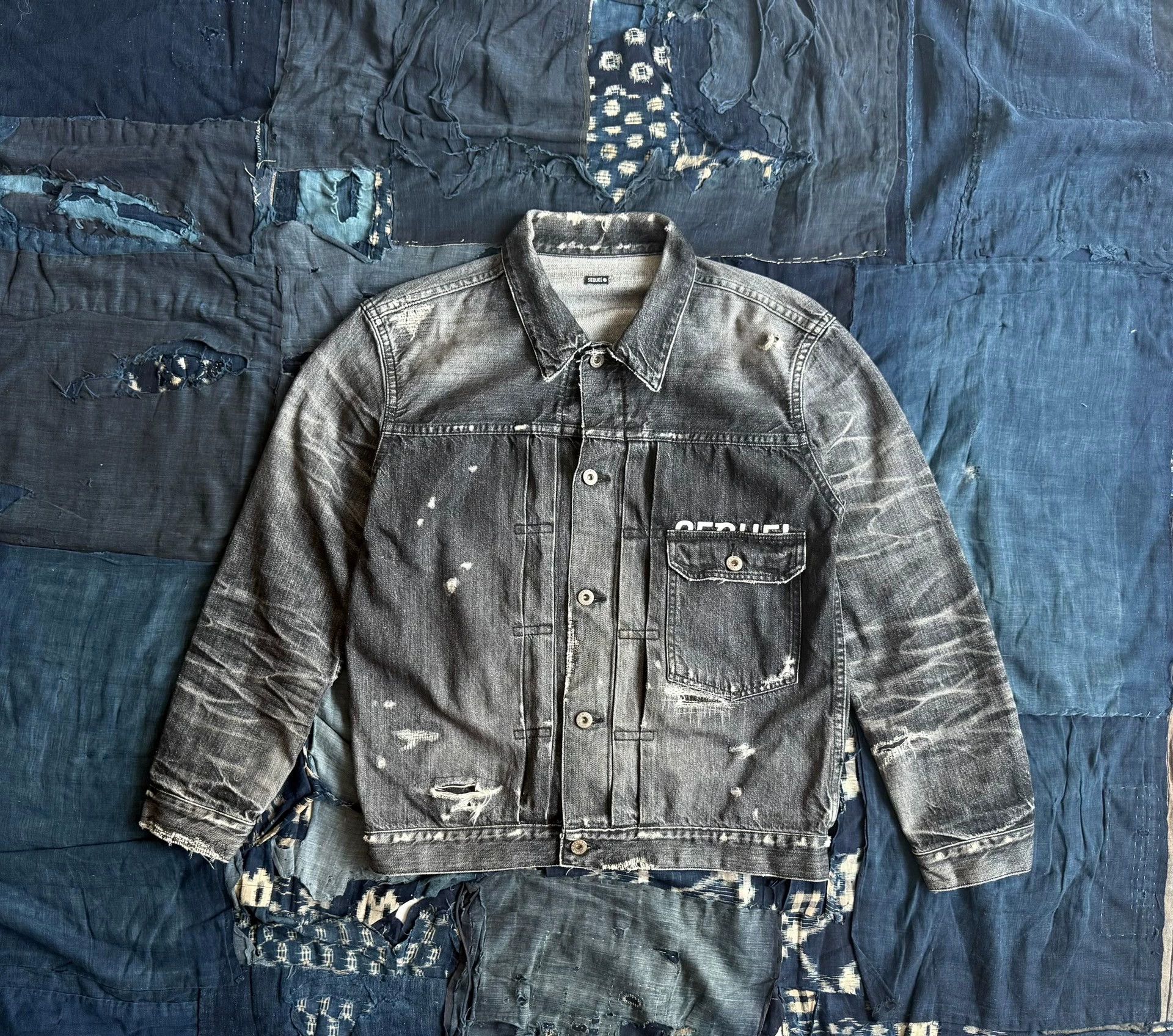 Fragment Design Fragment Sequels Denim Jacket Black M Washed Size US M / EU 48-50 / 2 - 1 Thumbnail