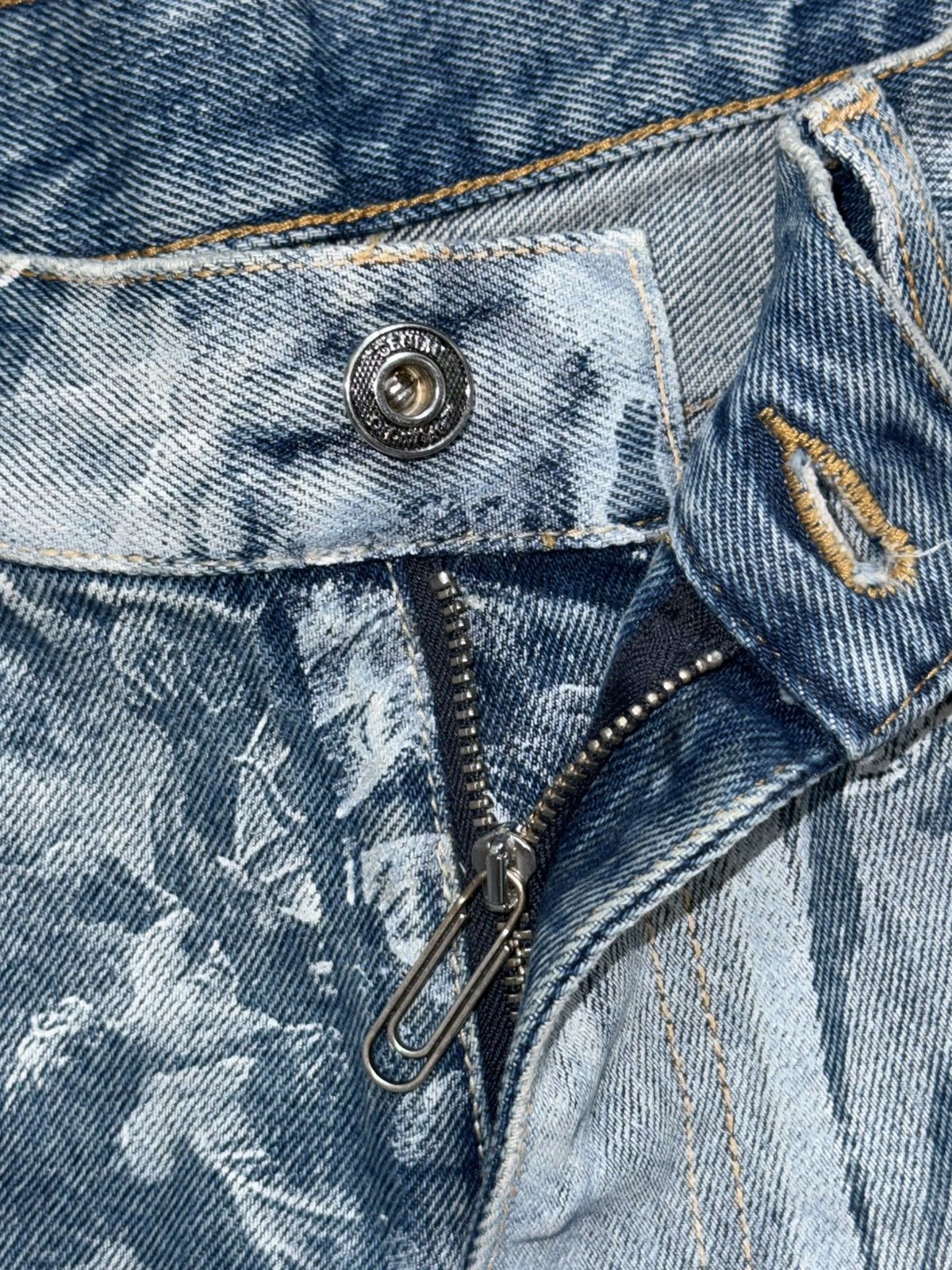 Off-White Off-White Skate Jeans 'Azzurro' Angels Size 32 Size US 32 / EU 48 - 6 Thumbnail