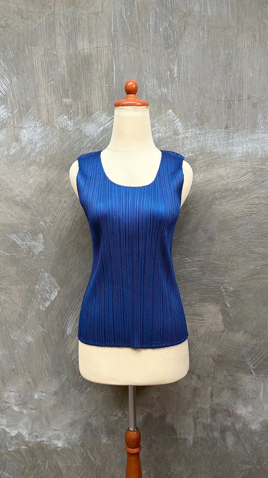 Issey Miyake Issey Miyake Pleats Please Blue Women Tanktop Size S / US 4 / IT 40 - 1 Thumbnail