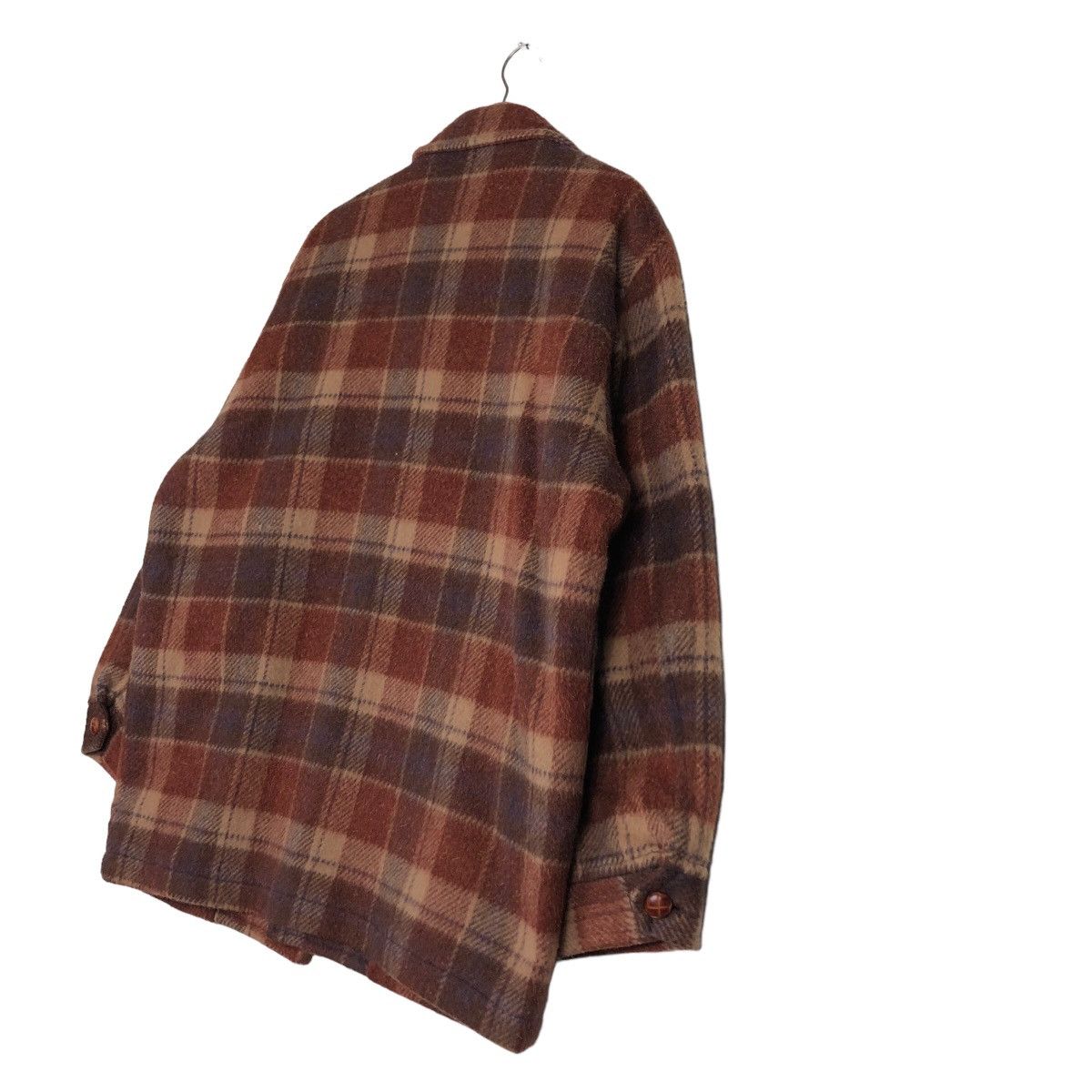 Issey Miyake 🔥Vtg Wool Shirt Jacket GangBuster Tartan Checked Design Size US M / EU 48-50 / 2 - 10 Thumbnail
