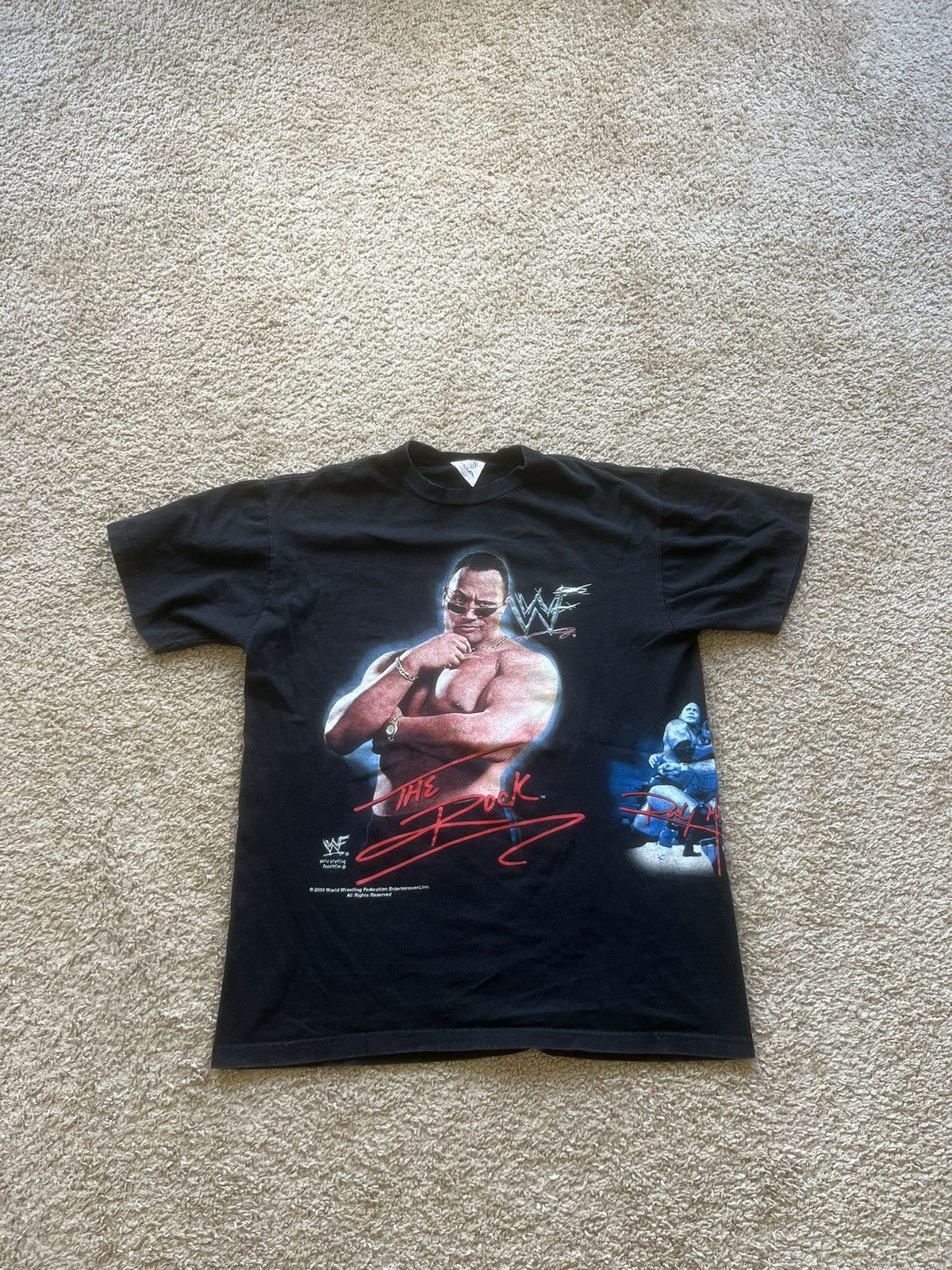 Vintage × WWE × WWF Vintage Wwf The Rock wrap around shirt Size US L / EU 52-54 / 3 - 1 Thumbnail