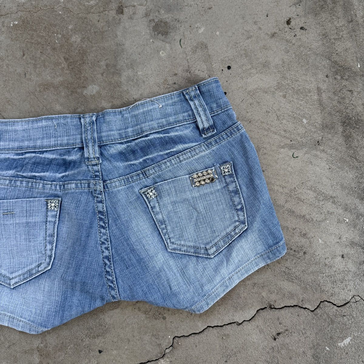 Vintage Vintage Y2K Goodies Denim Sexy Mini Shorts Size 25" / US 0 / IT 36 - 6 Thumbnail